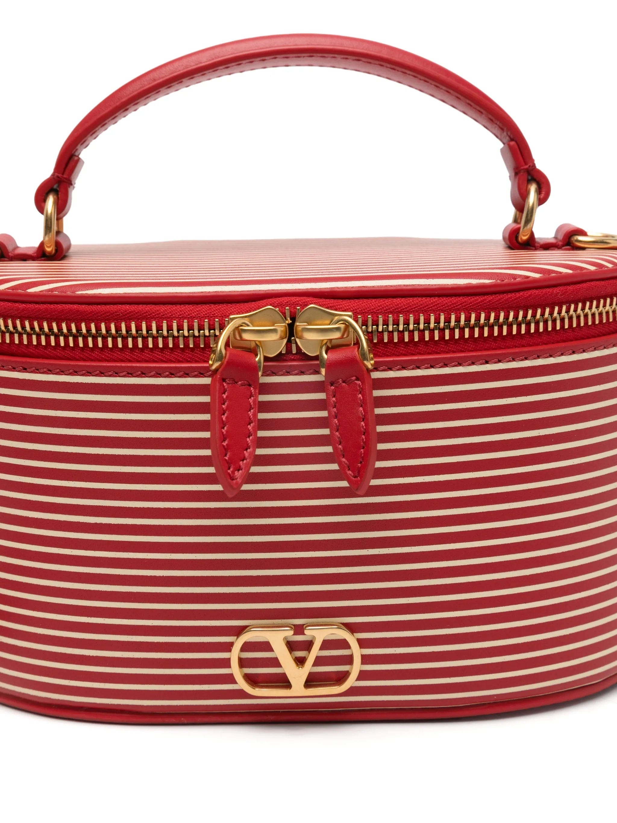 Valentino Garavani striped logo vanity bag