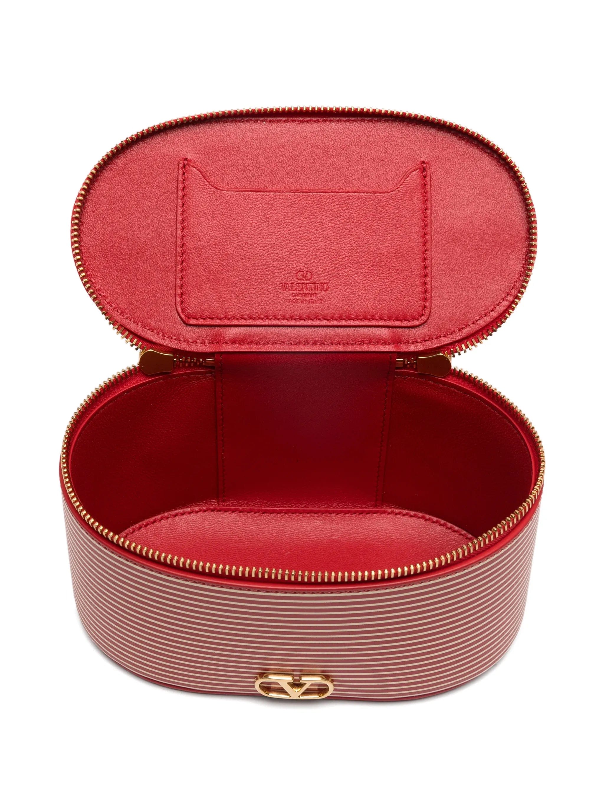 Valentino Garavani striped logo vanity bag