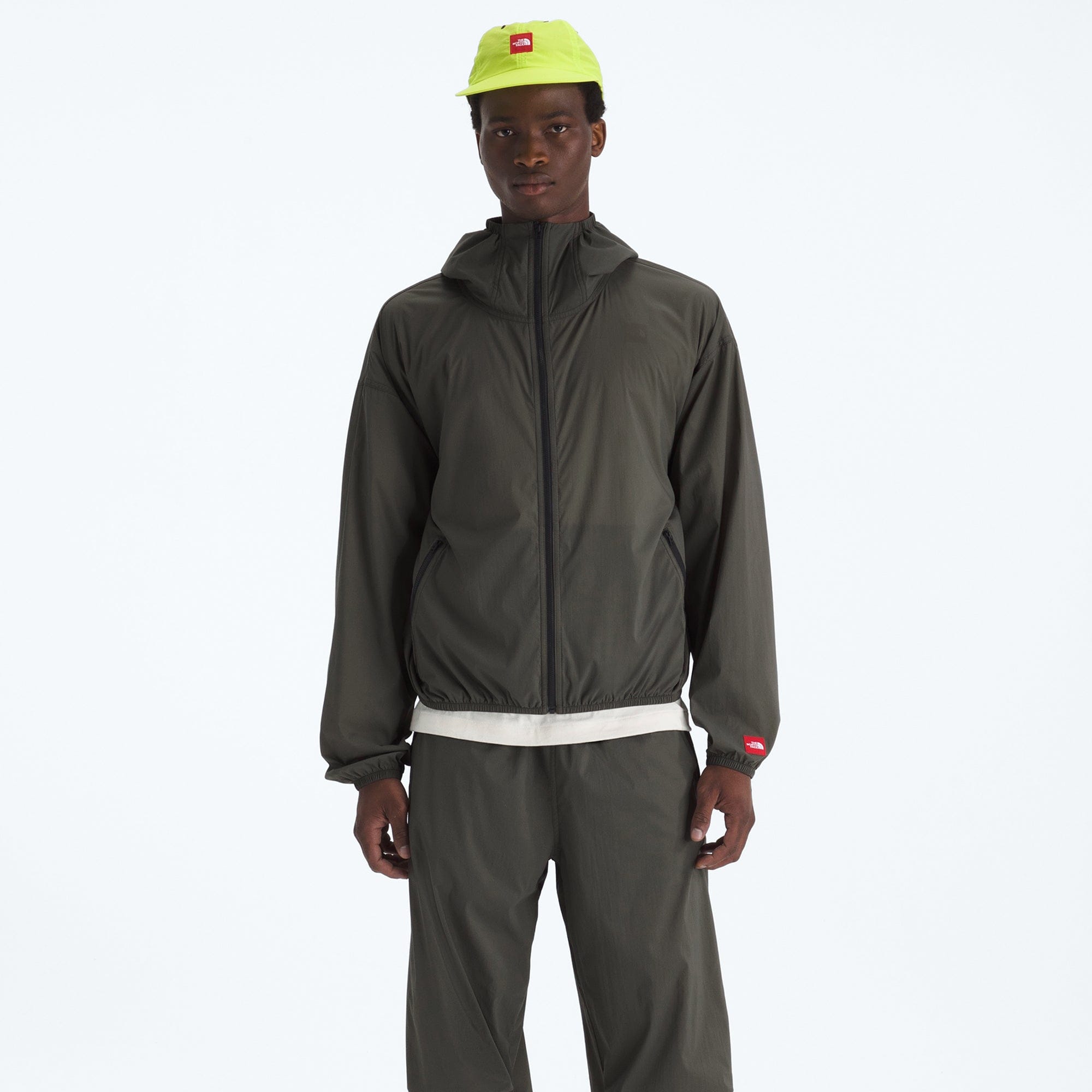 The North Face Mens Red Box Packable Hooded Wing Jacket