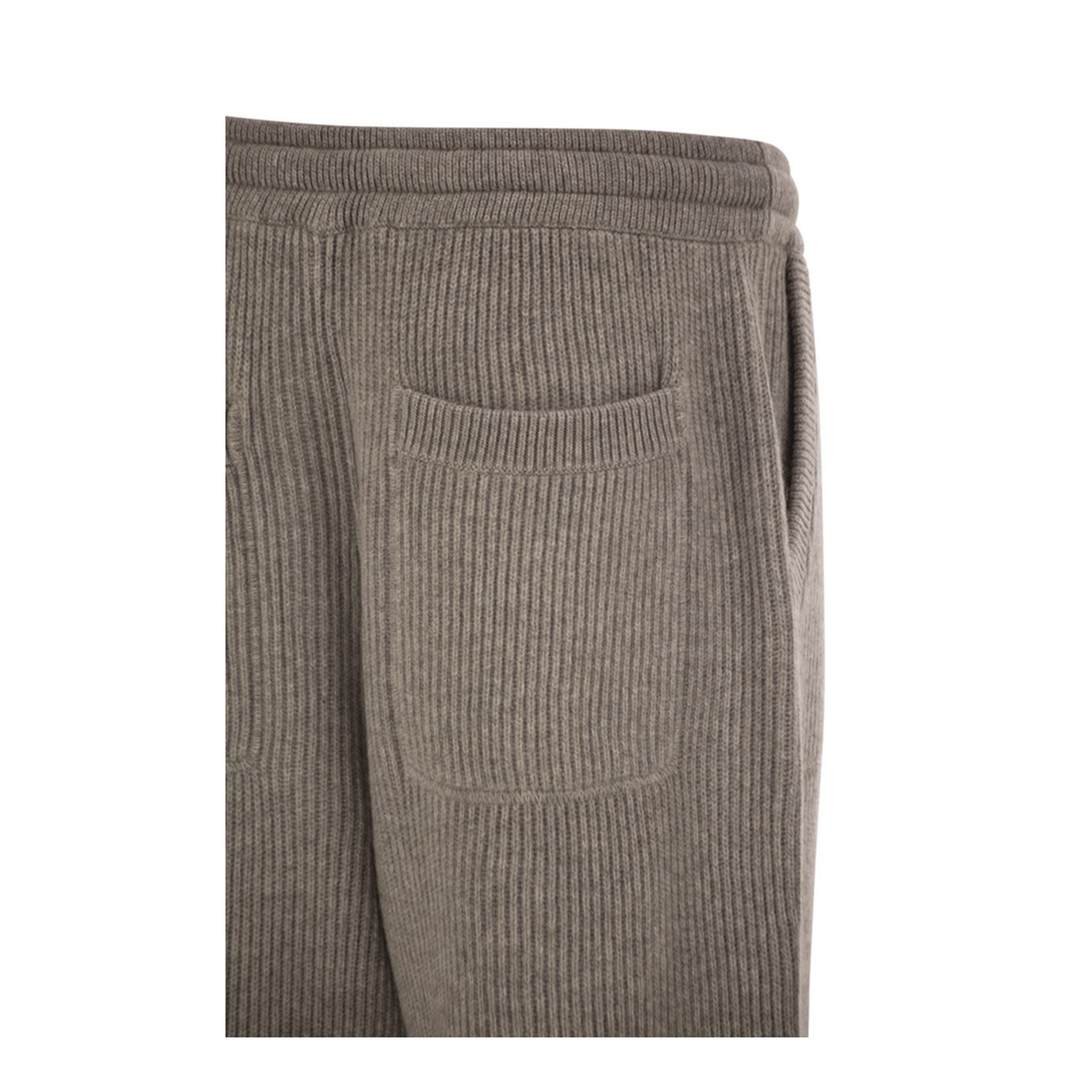 Brunello Cucinelli Cashmere English Rib Knit Joggers
