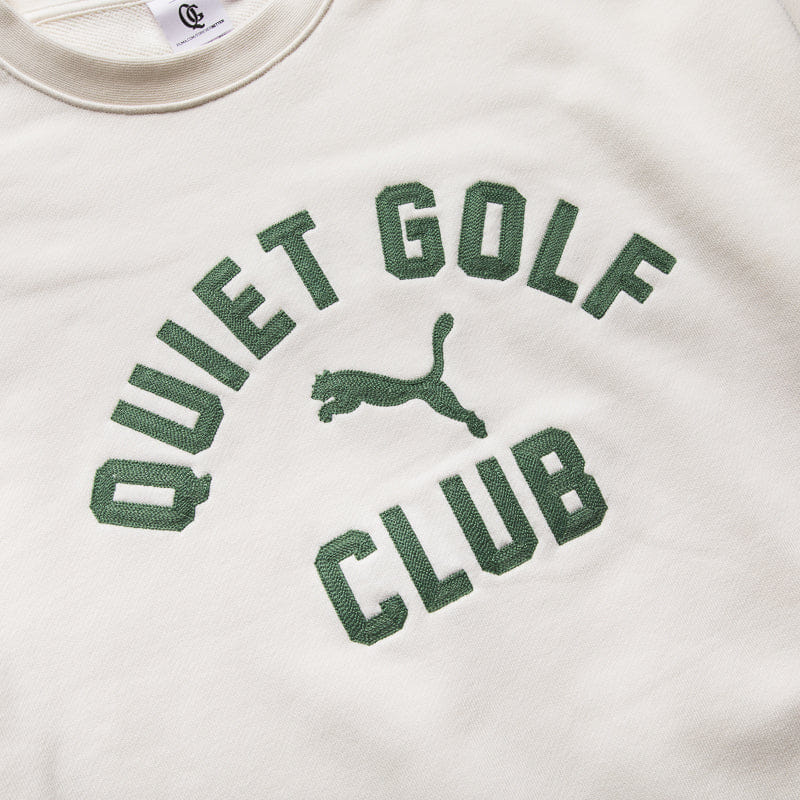 Puma Quiet Golf x Puma Graphic Crewneck - Warm White