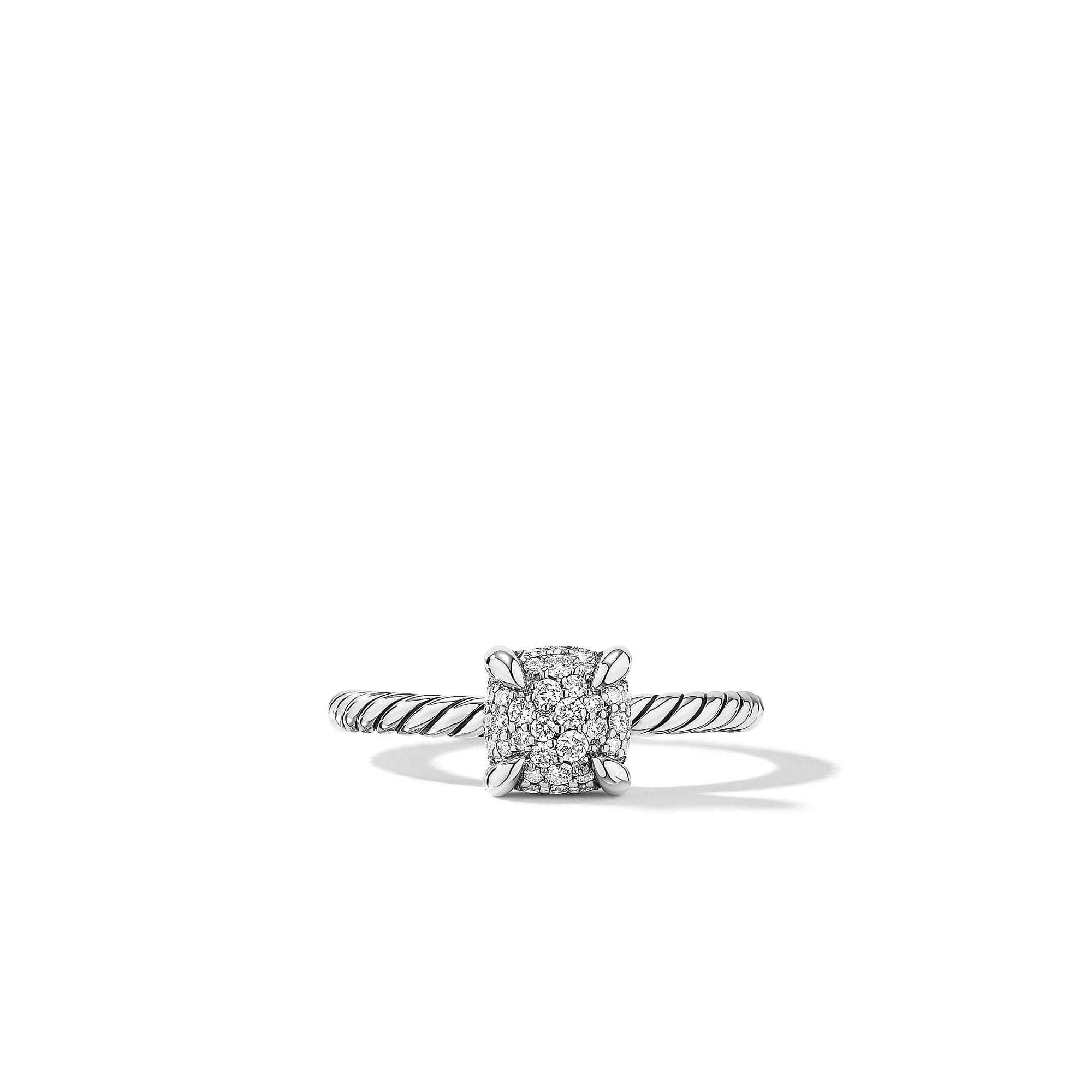 David Yurman Petite Chatelaine Ring with Full Pave Diamonds - R14291DSSADI6