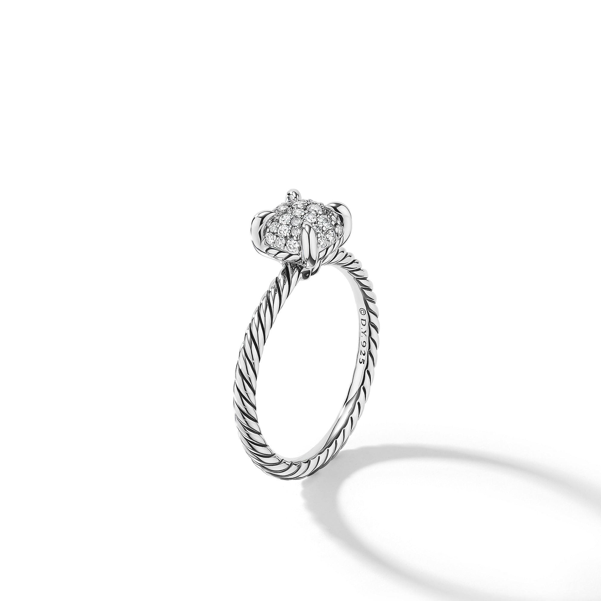 David Yurman Petite Chatelaine Ring with Full Pave Diamonds - R14291DSSADI6