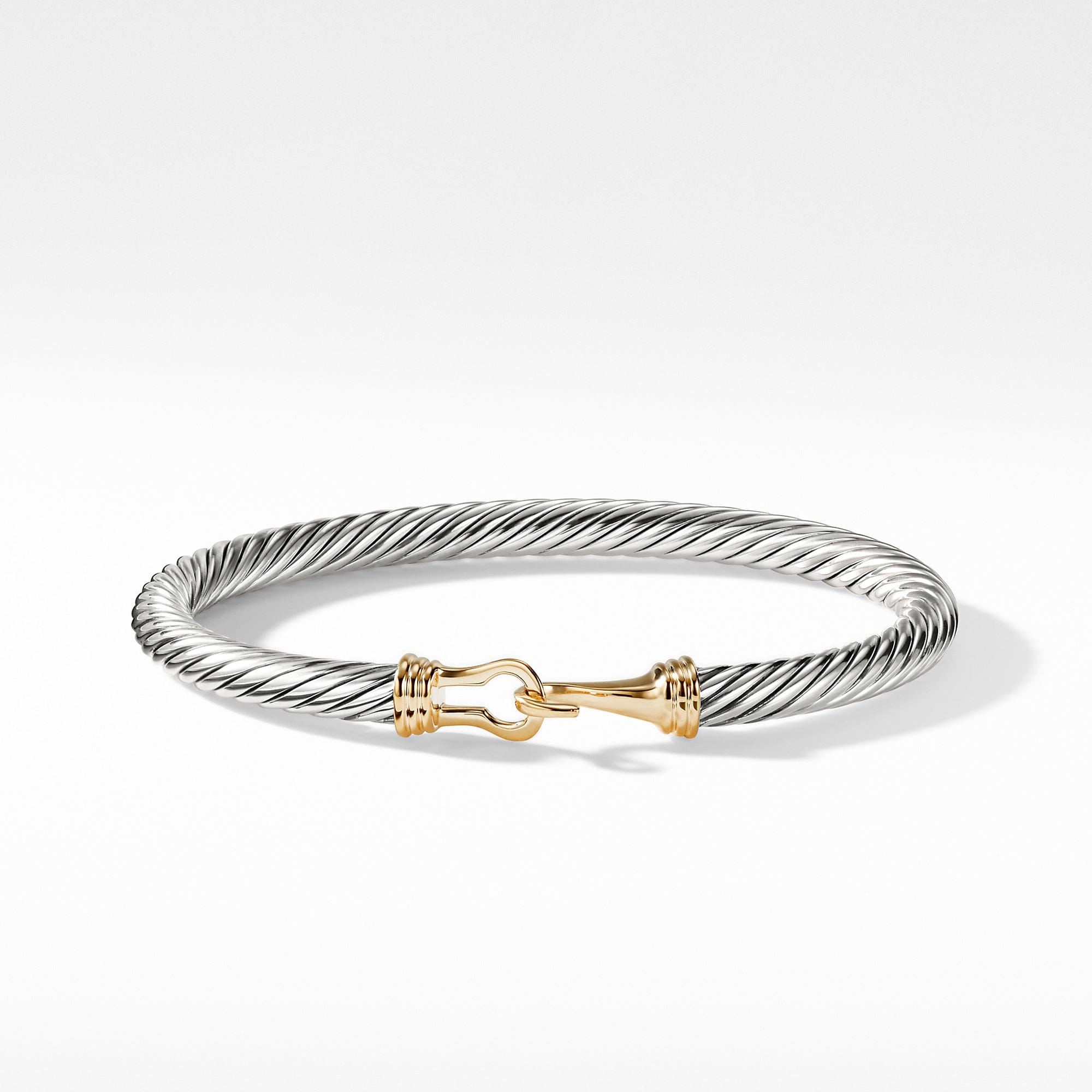 David Yurman Cable Buckle Bracelet with Gold - B04026 S4M