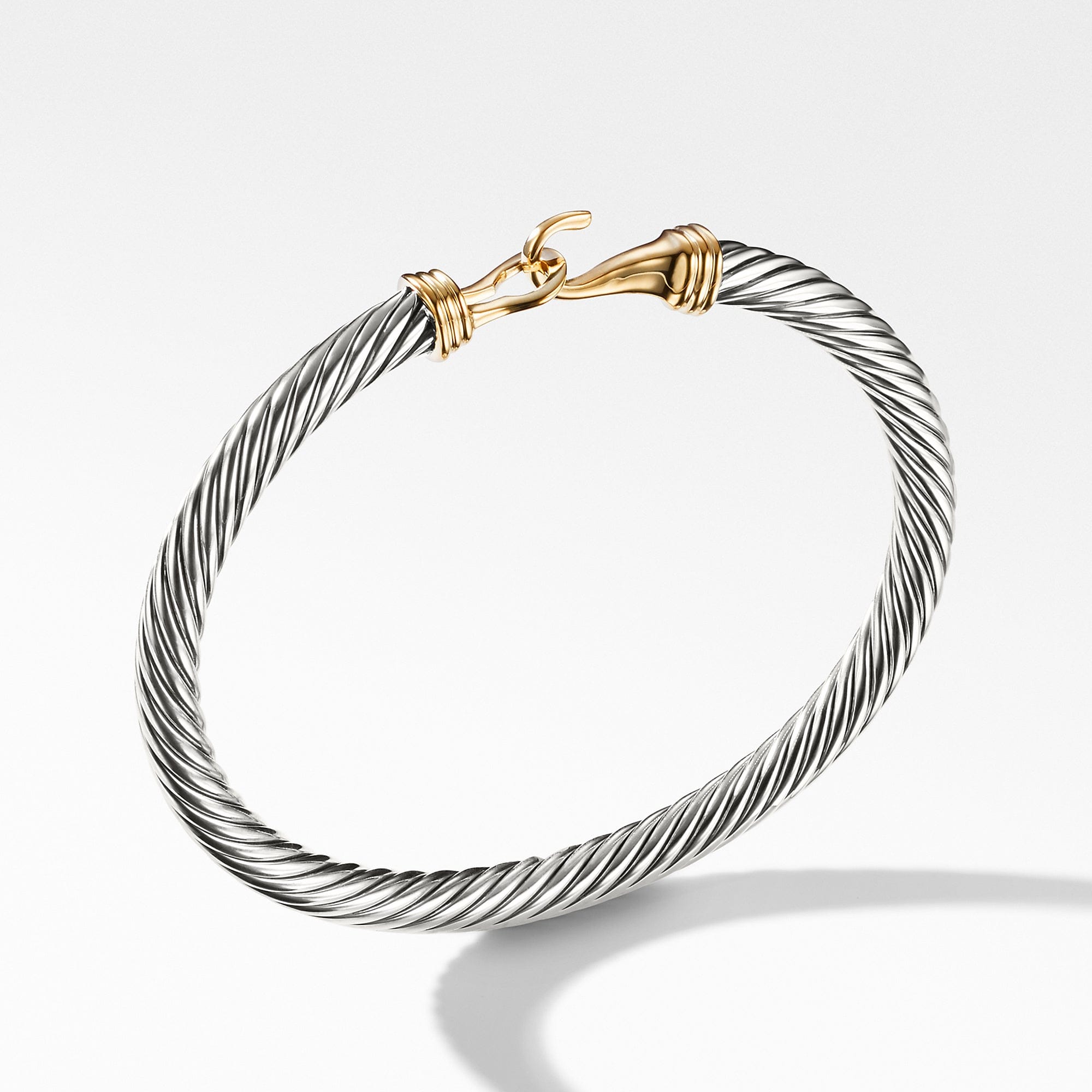 David Yurman Cable Buckle Bracelet with Gold - B04026 S4M