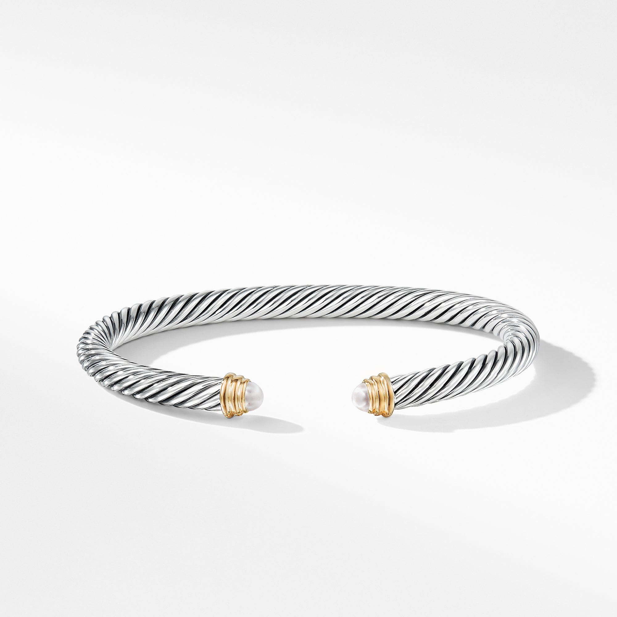David Yurman Cable Classics Collection® Bracelet with Pearls and 14K Gold - B03934 S4BPEM