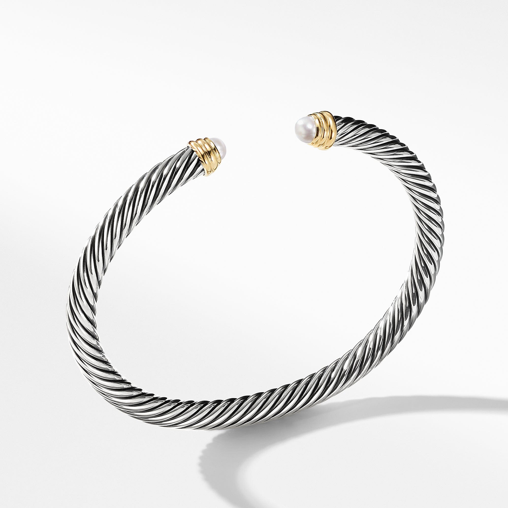 David Yurman Cable Classics Collection® Bracelet with Pearls and 14K Gold - B03934 S4BPEM