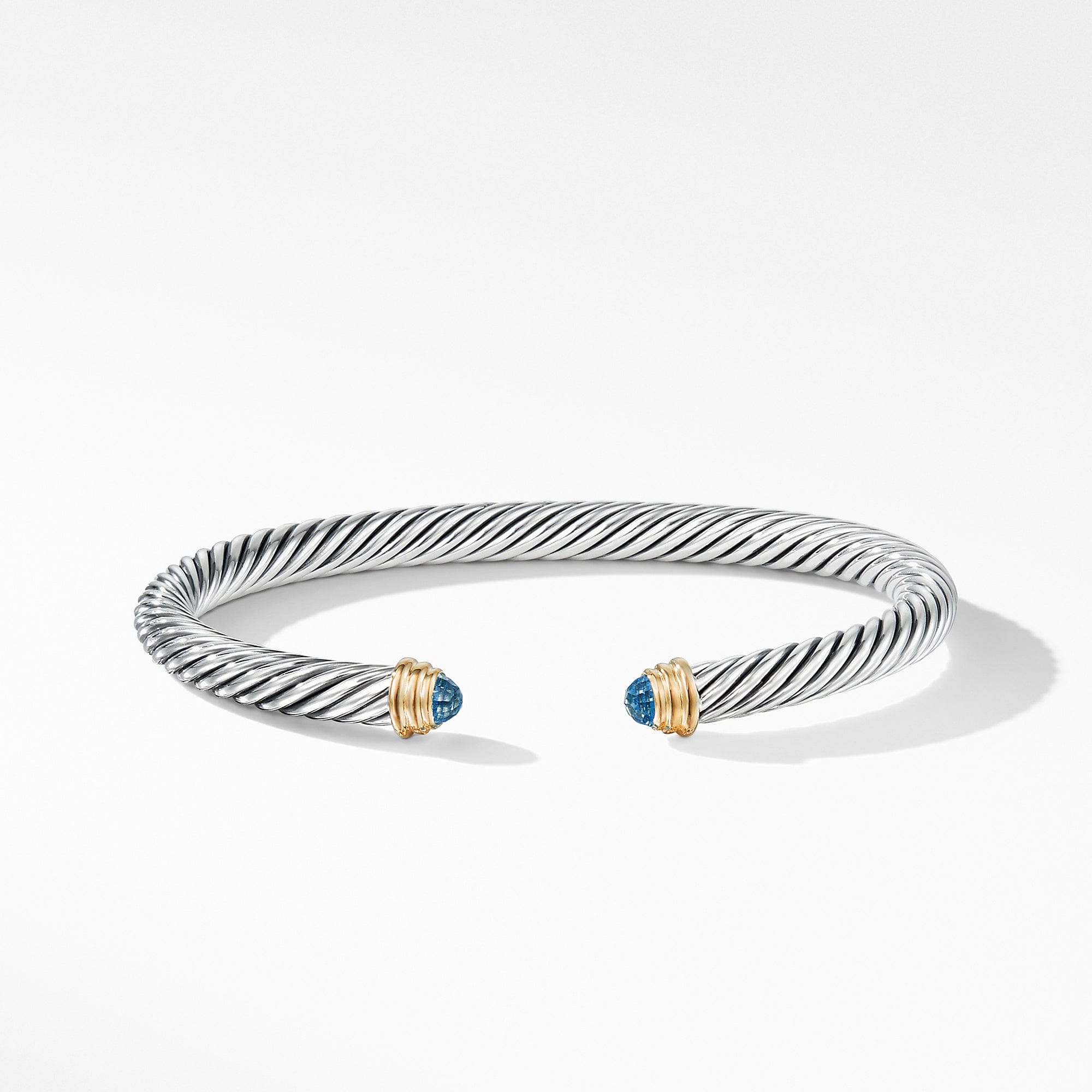David Yurman Cable Classics Collection® Bracelet with Blue Topaz and 14K Gold - B03934 S4ABTM