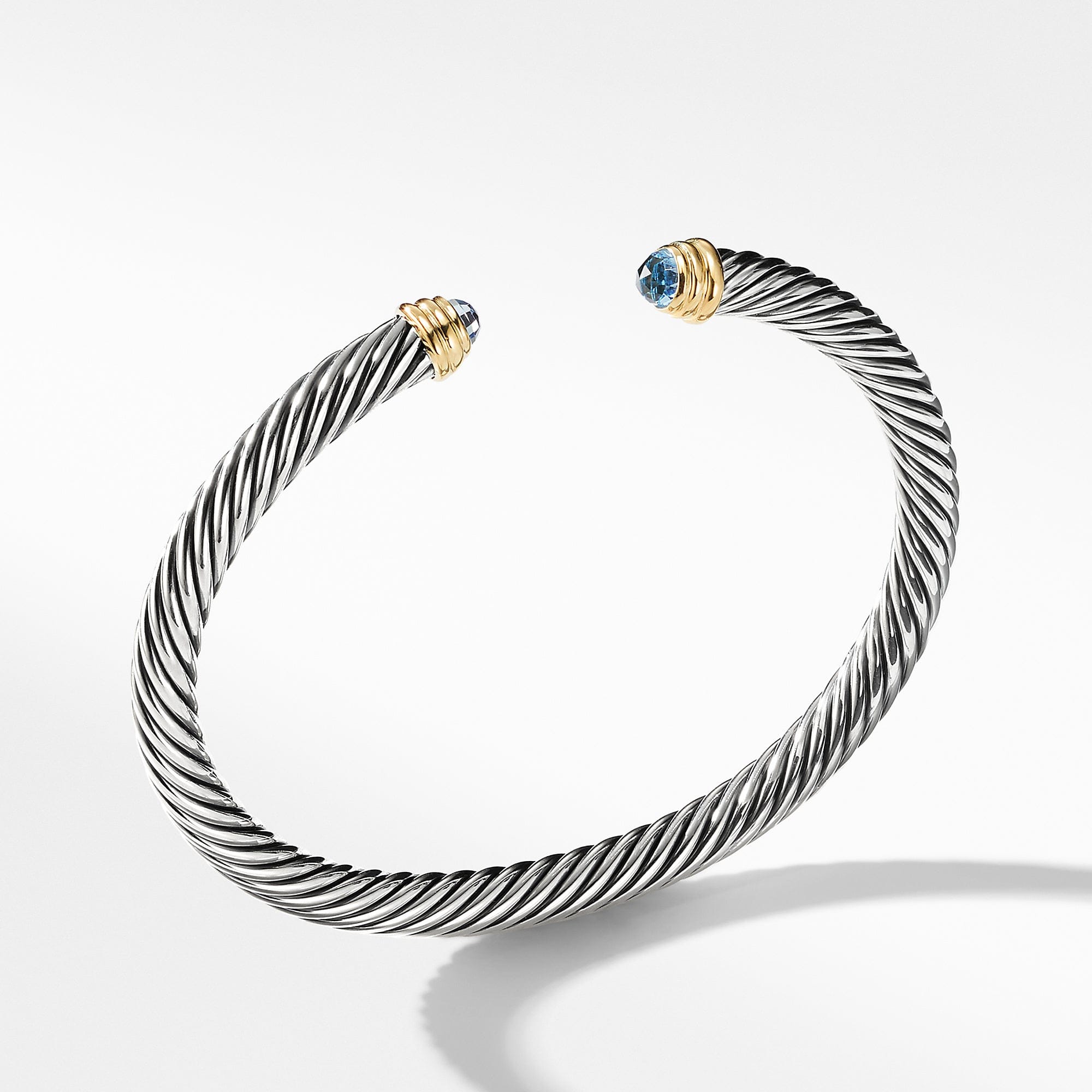 David Yurman Cable Classics Collection® Bracelet with Blue Topaz and 14K Gold - B03934 S4ABTM