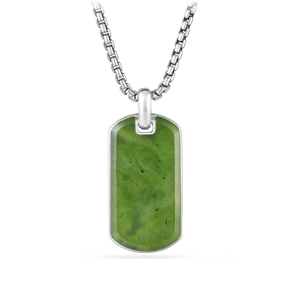 David Yurman Streamline Tag with Nephrite Jade - D25078MSSBNJ