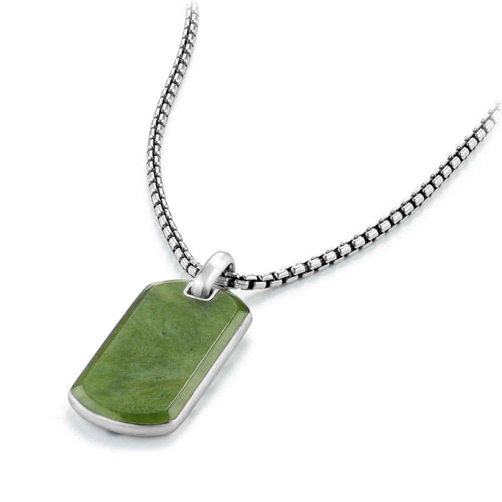 David Yurman Streamline Tag with Nephrite Jade - D25078MSSBNJ