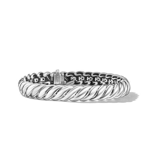 David Yurman Sculpted Cable Bracelet in Sterling Silver, Size Medium