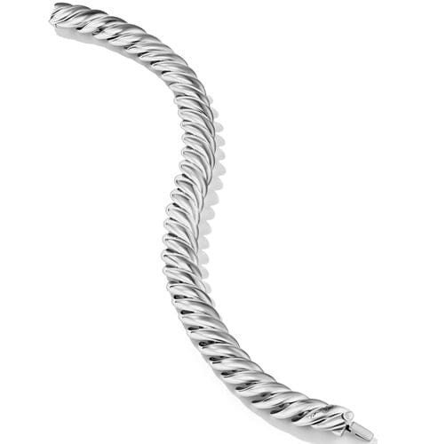 David Yurman Sculpted Cable Bracelet in Sterling Silver, Size Medium