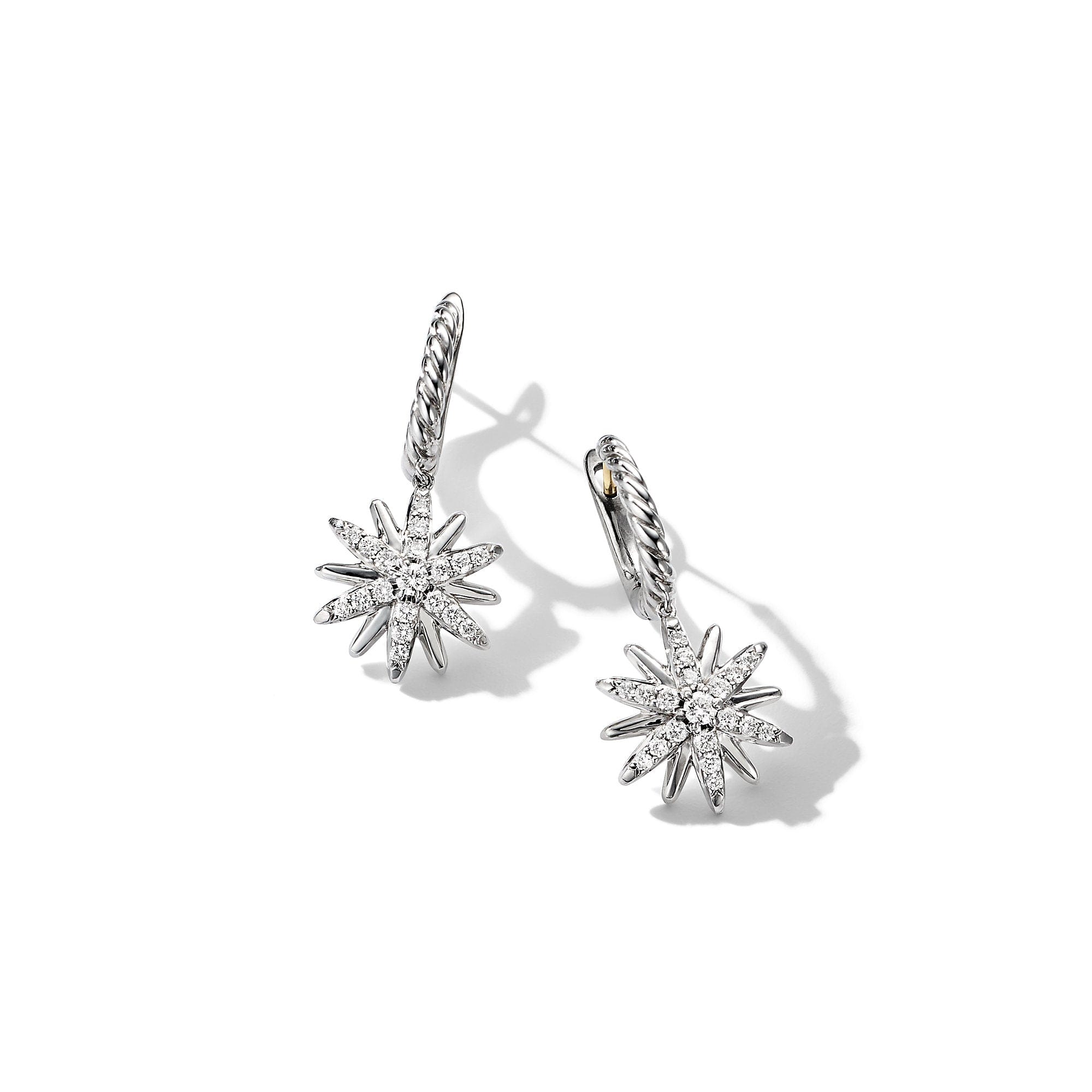 David Yurman Starburst Drop Earrings with Pavé Diamonds