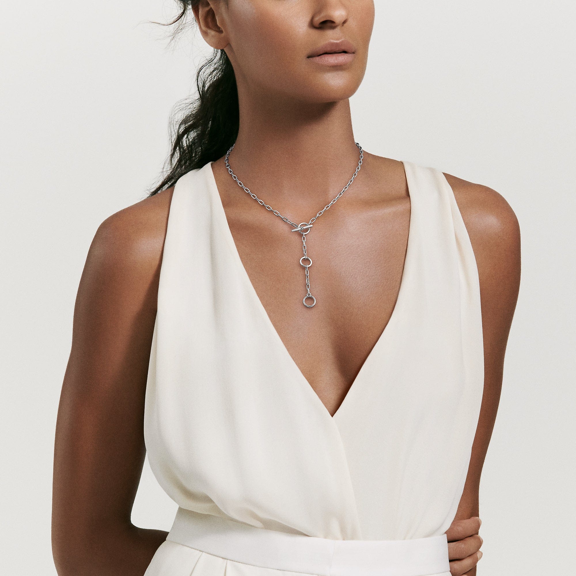 David Yurman DY Madison® Three Ring Chain Necklace