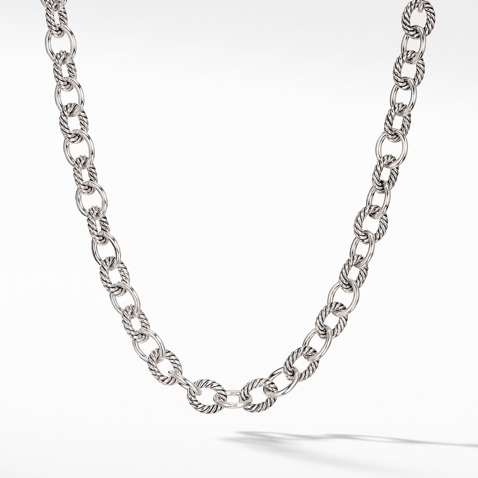 David Yurman Oval Medium Link Necklace, 17.2" Length