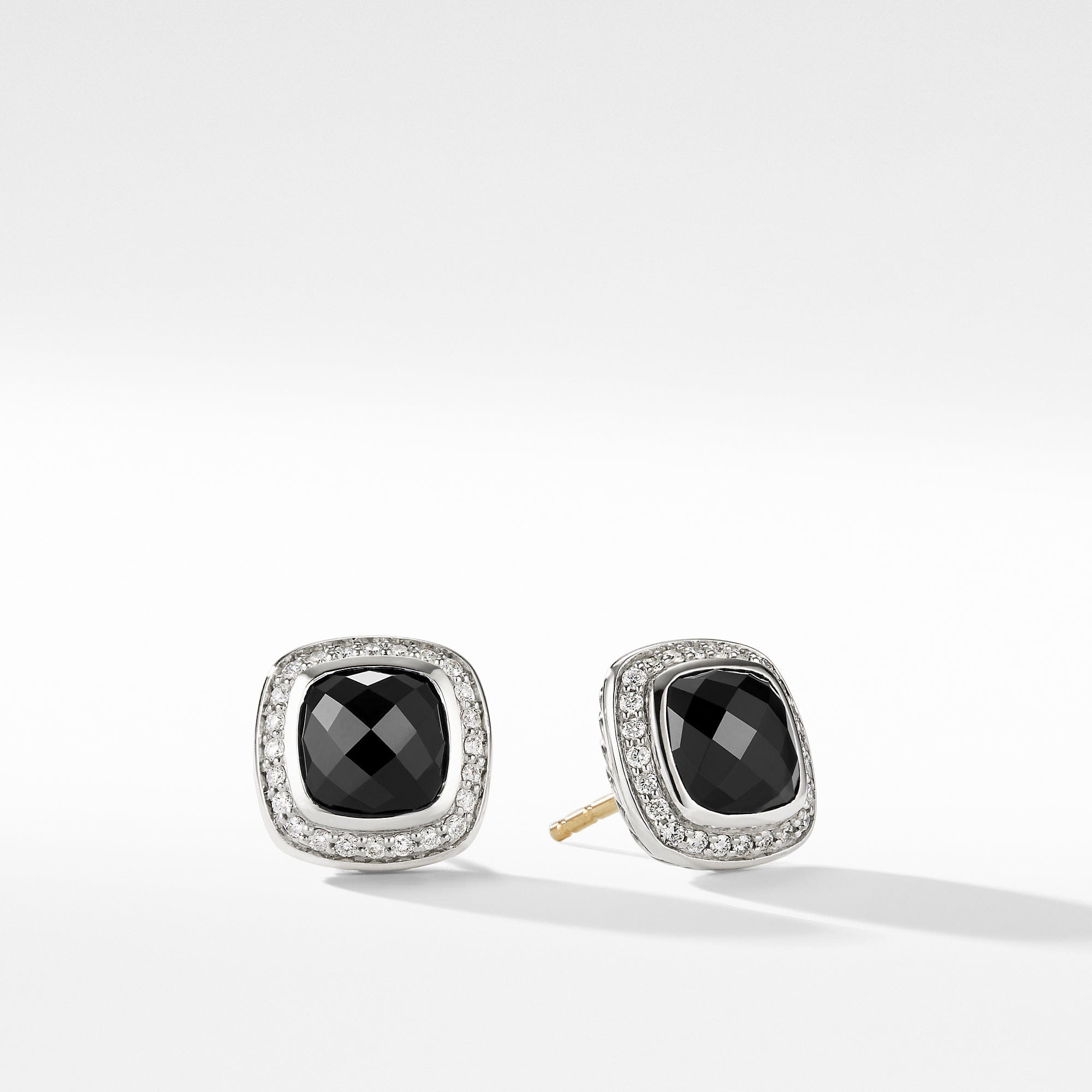 David Yurman Earrings with Black Onyx and Diamonds