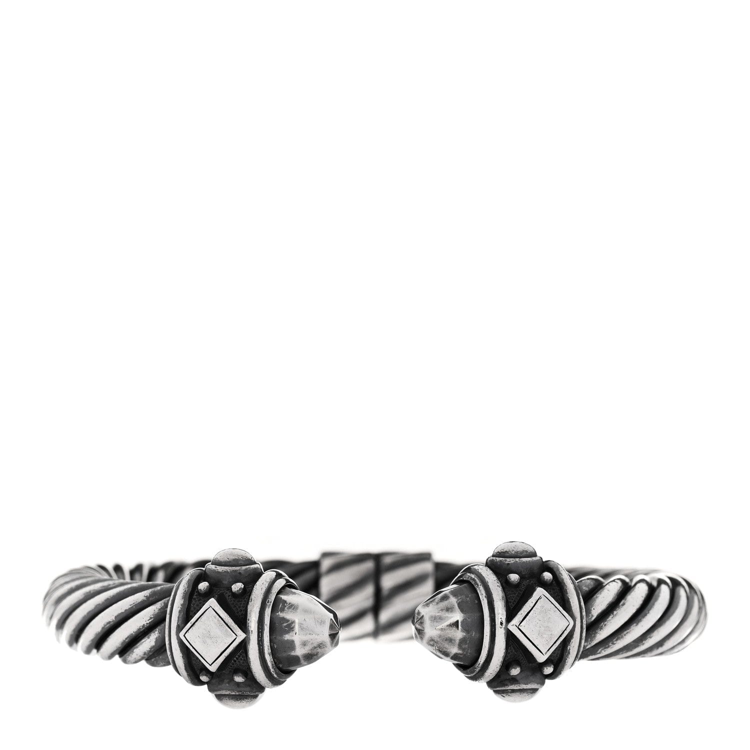 David Yurman Darkened Sterling Silver 10 mm Renaissance Cable Bracelet