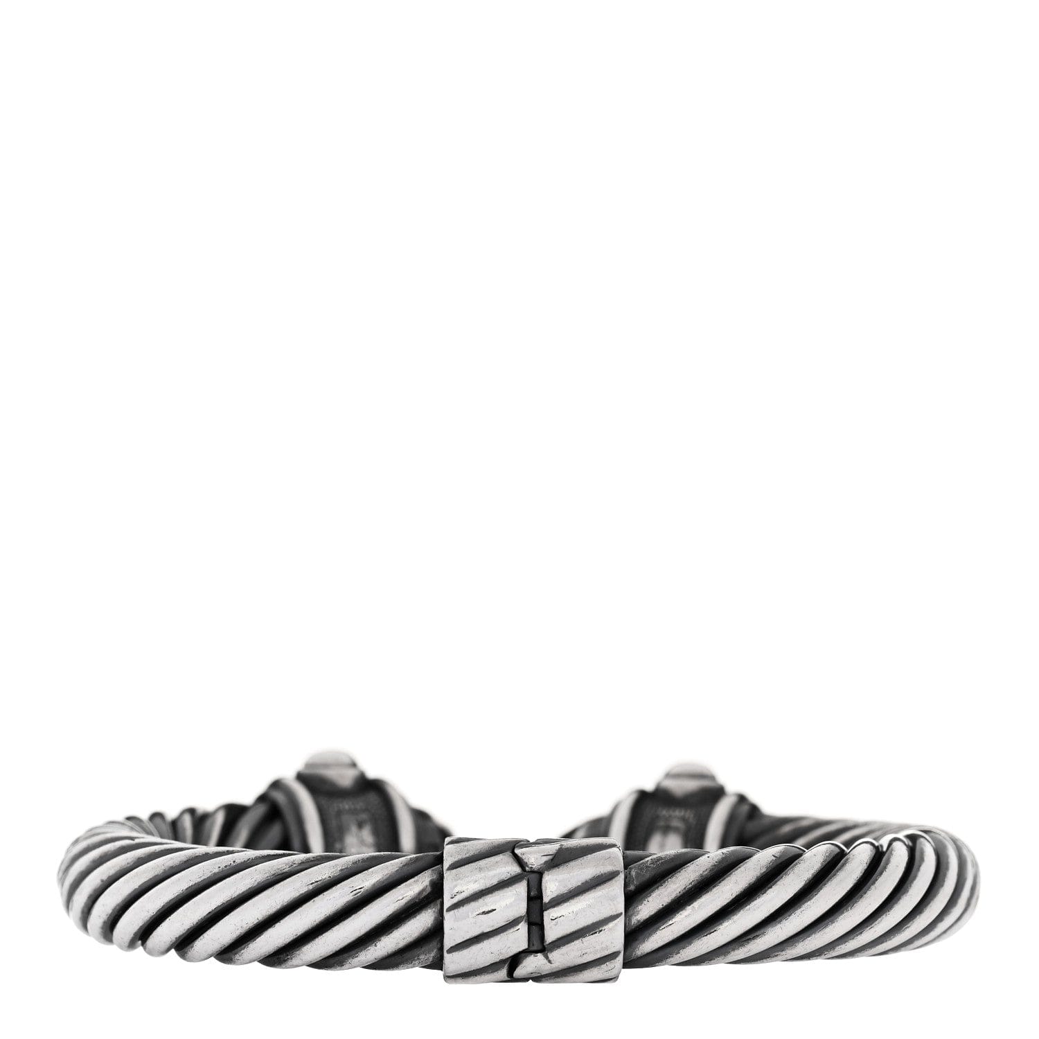 David Yurman Darkened Sterling Silver 10 mm Renaissance Cable Bracelet