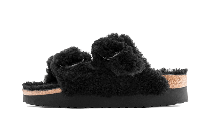 Birkenstock Arizona Big Buckle Shearling Teddy Black