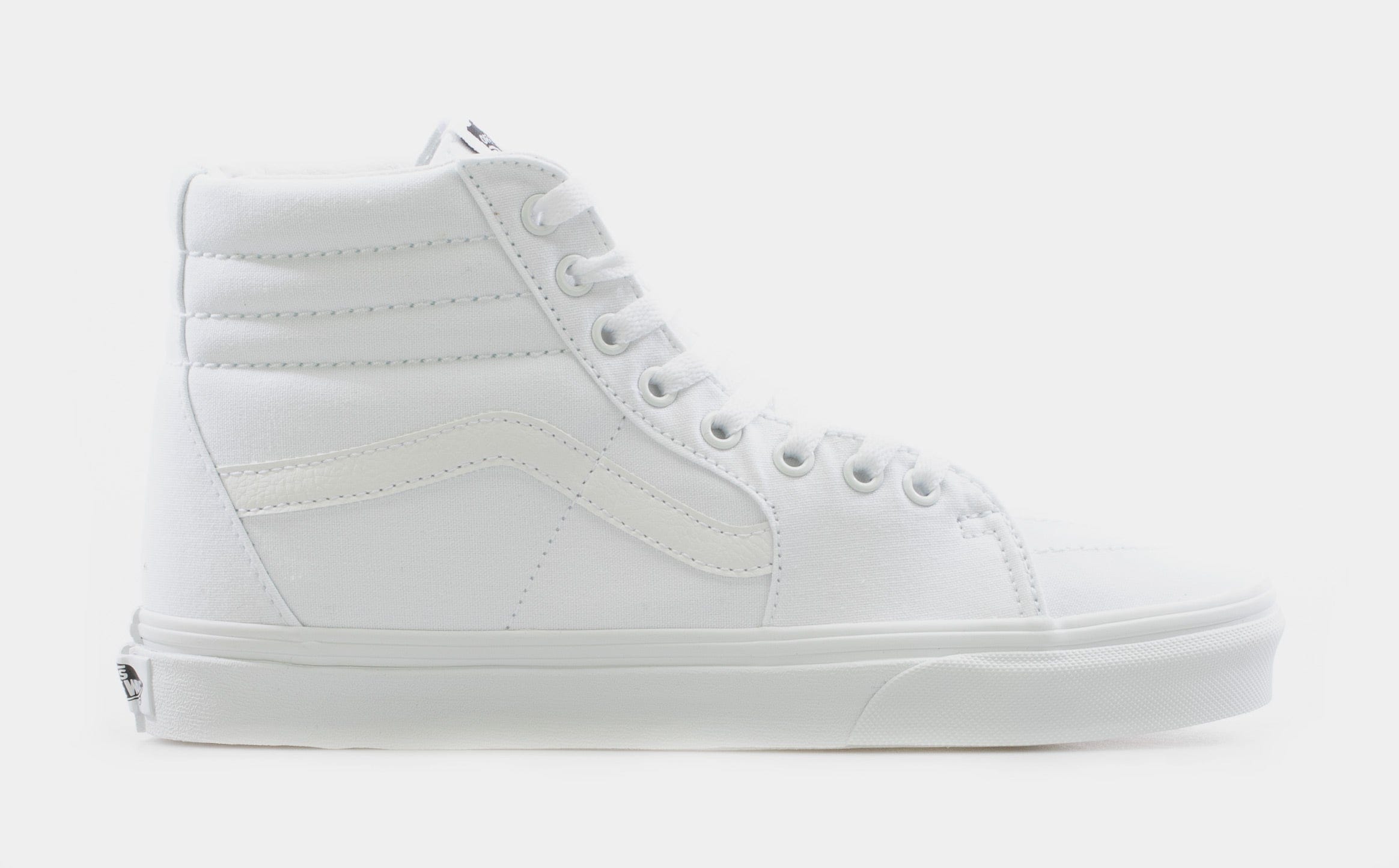Vans SK8 - HI Canvas Mens Skateboarding Shoe (White/White)
