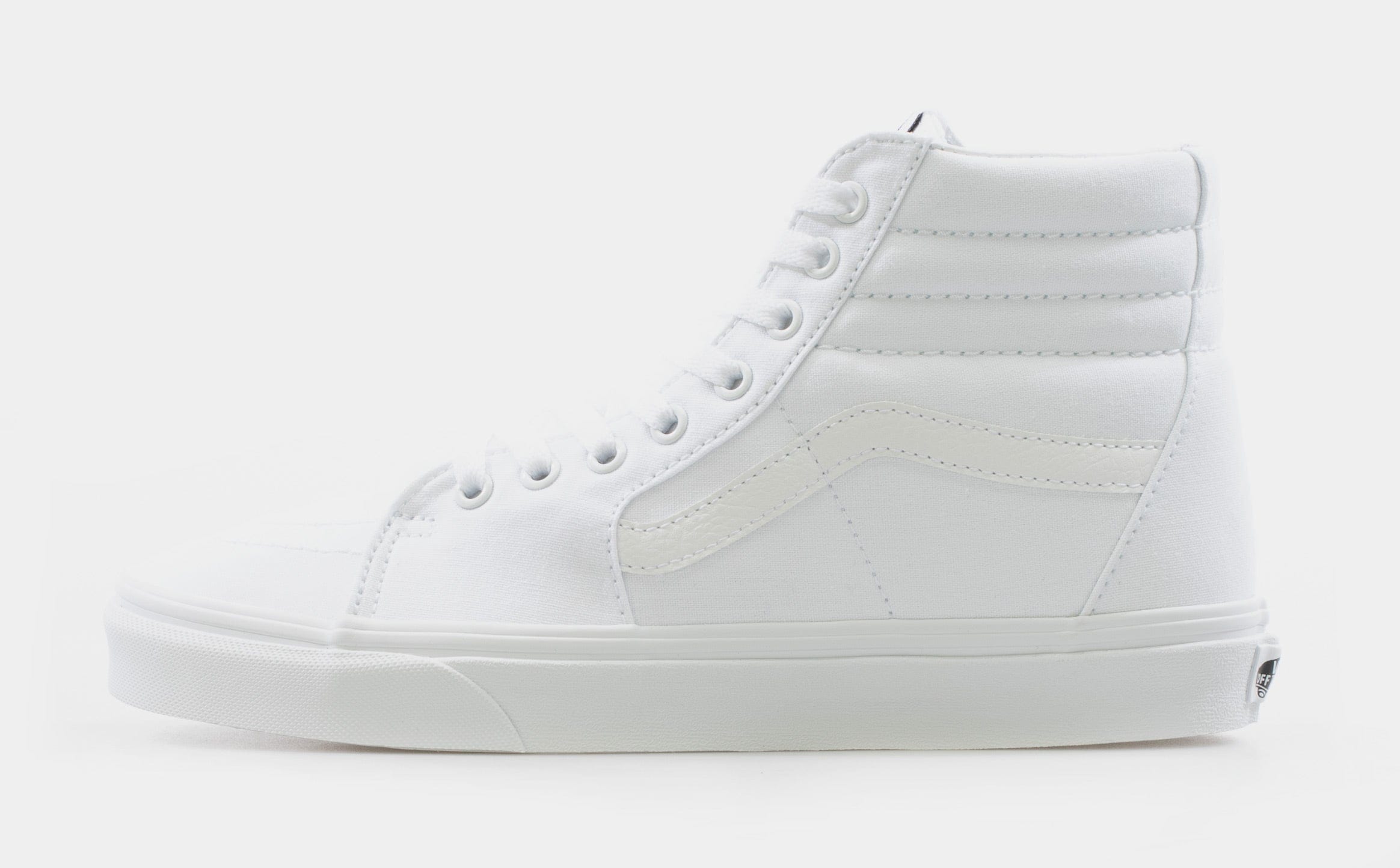 Vans SK8 - HI Canvas Mens Skateboarding Shoe (White/White)
