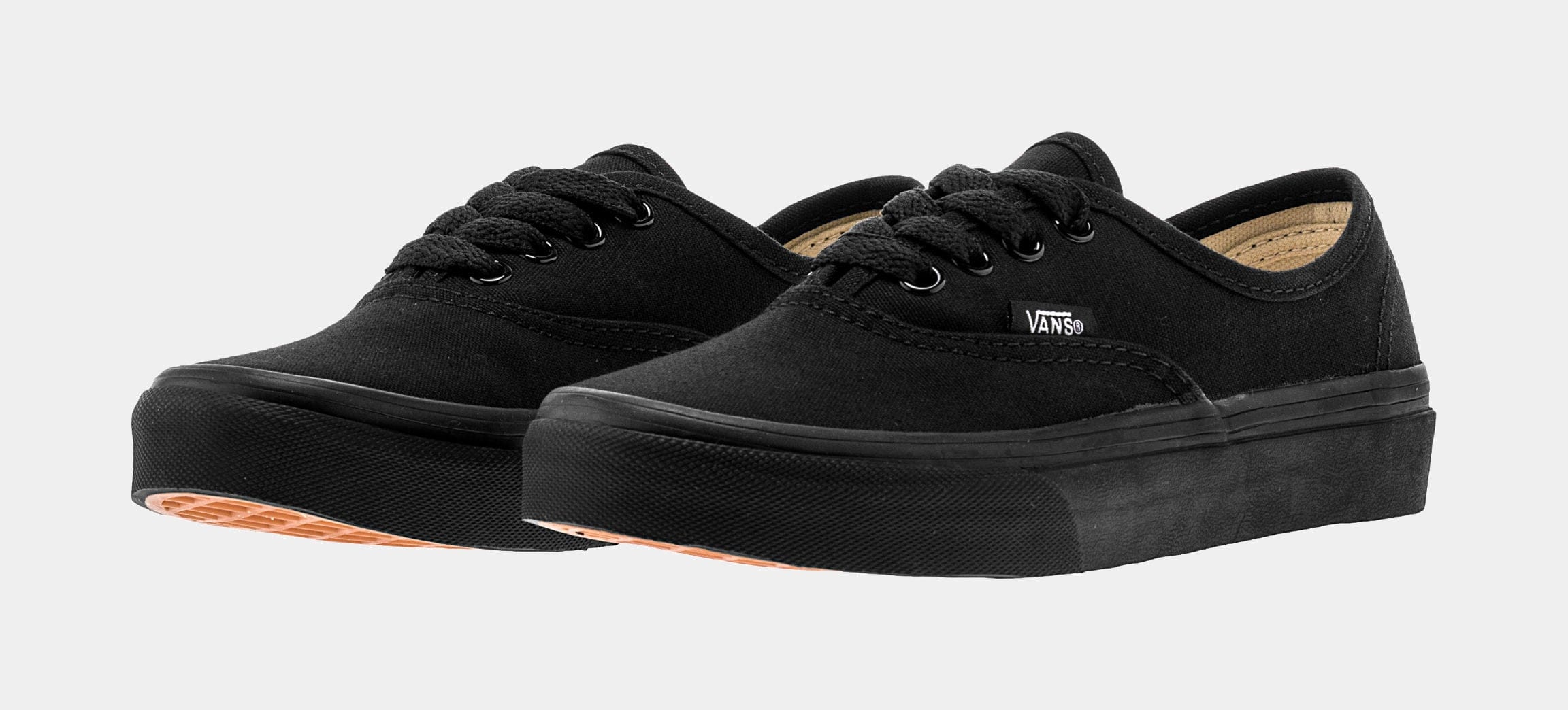 Vans Authentic Low Preschool Skate Shoes (Black)