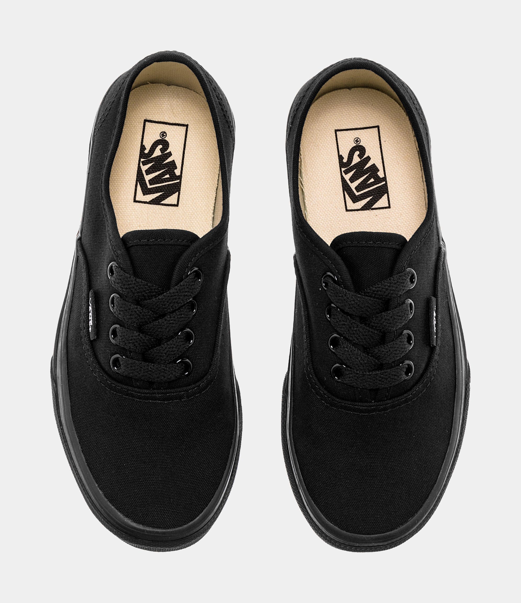 Vans Authentic Low Preschool Skate Shoes (Black)