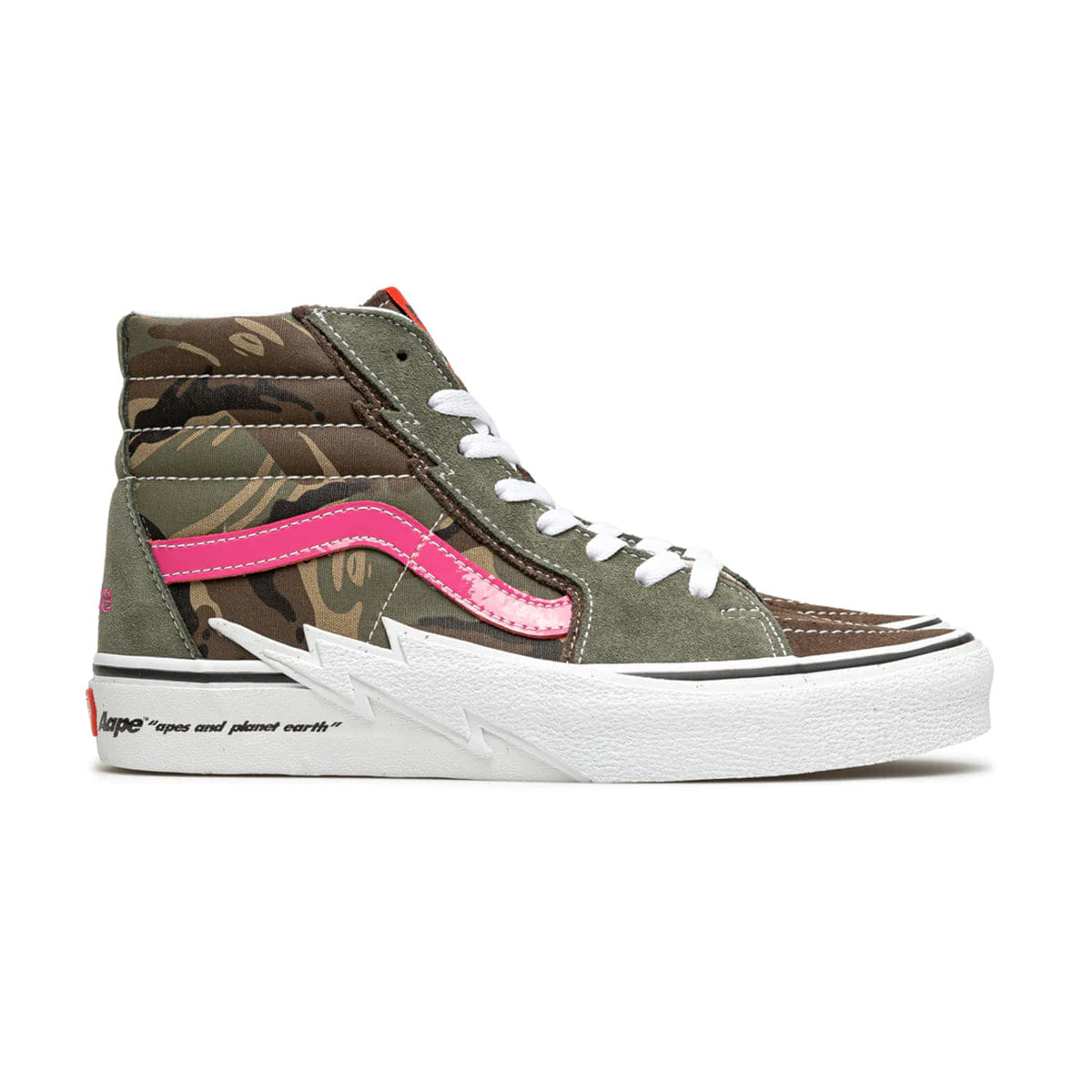 Vans '+ AAPE SK8 - HI BOLT CAMO