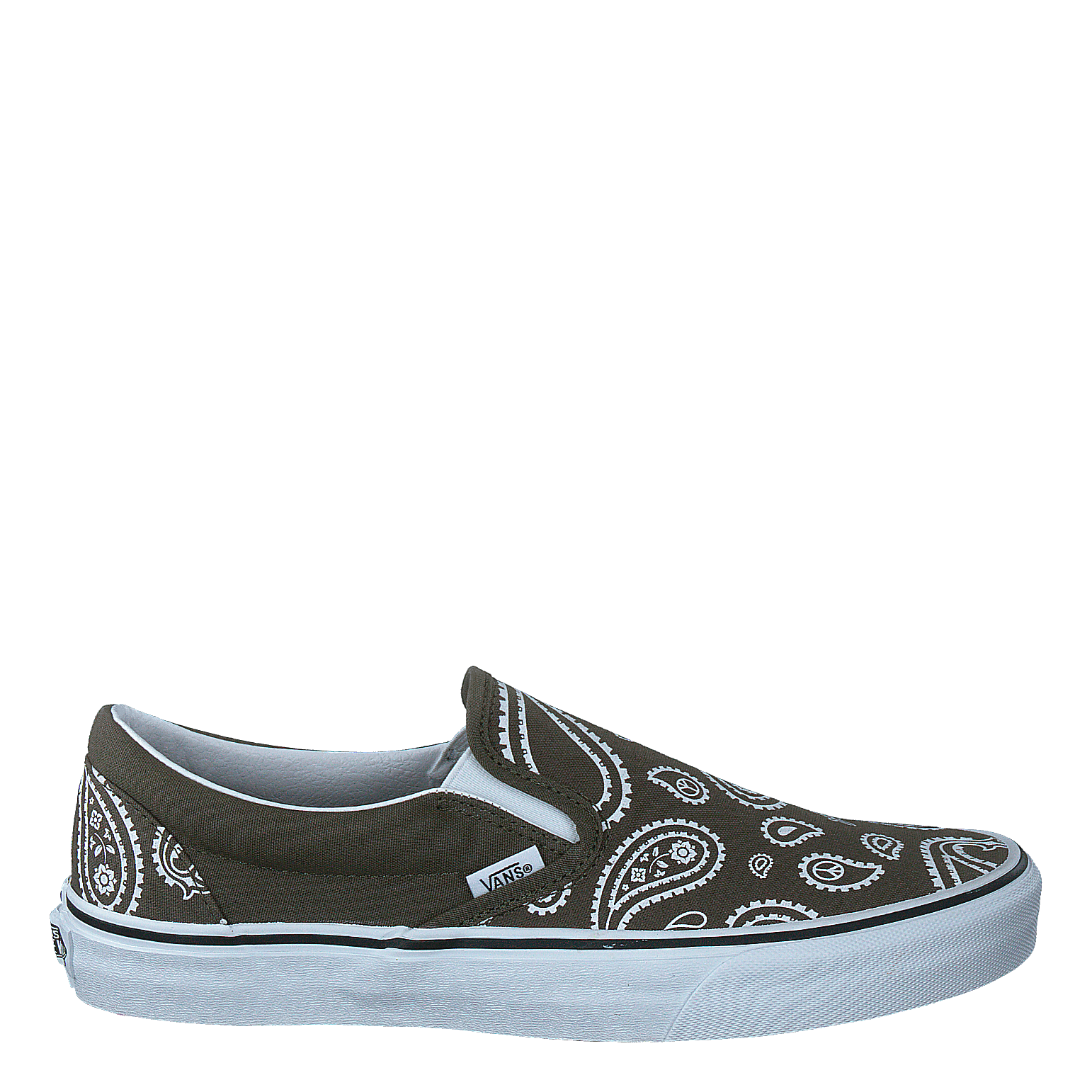 Vans Ua Classic Slip - on (peace Paisley)grplftrwht