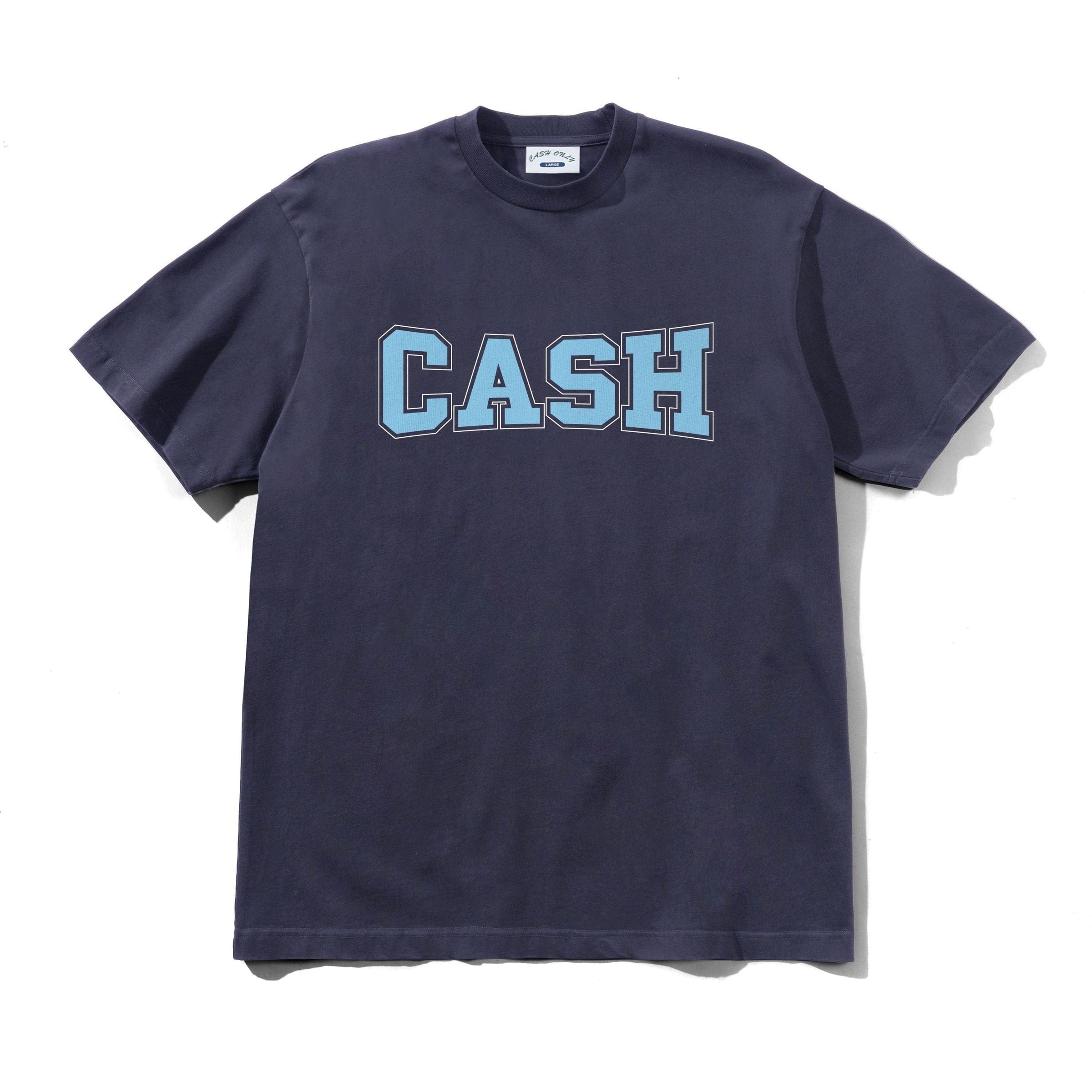 Cash Only Campus T-Shirt – Washed Navy