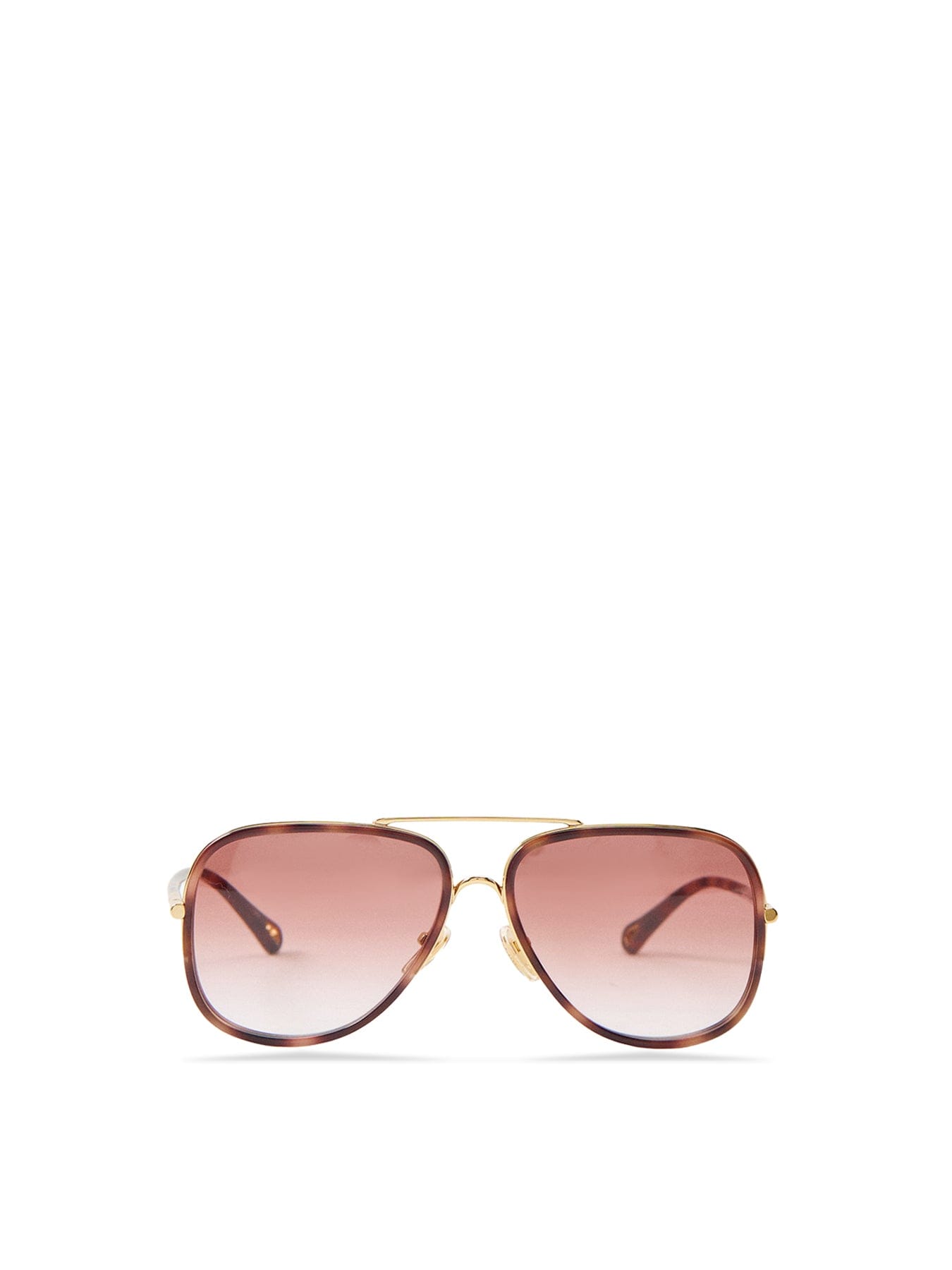 Chloé CH0382S Rectangle Sunglasses Gold
