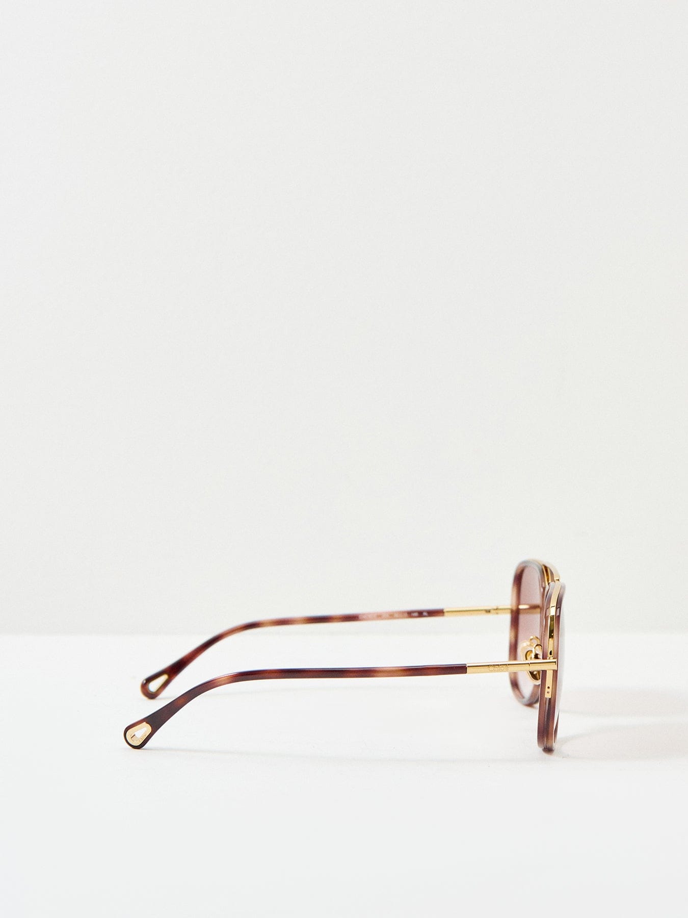 Chloé CH0382S Rectangle Sunglasses Gold