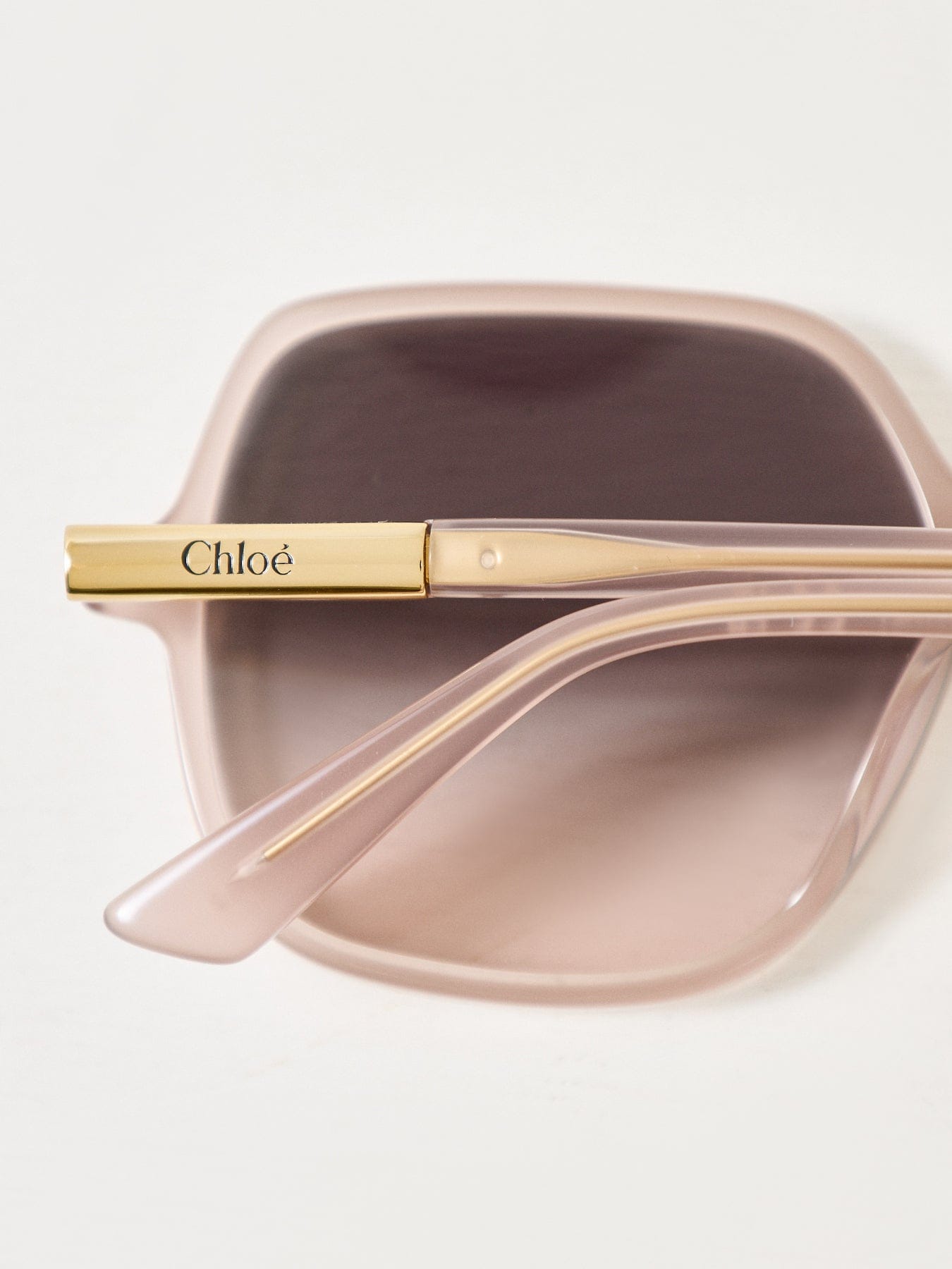 Chloé CH0362S Rectangle Sunglasses Beige