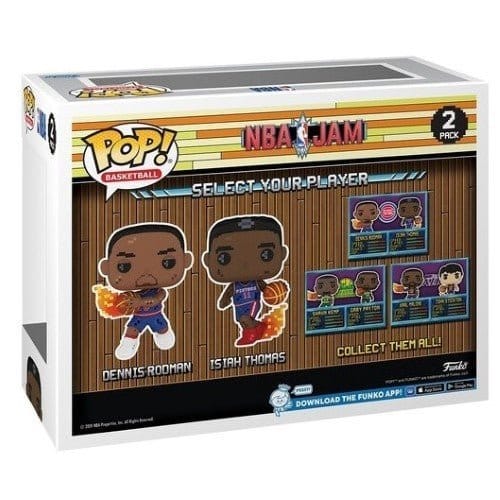Funko Pop! Basketball NBA JAM Dennis Rodman & Isiah Thomas 2 - Pack Vinyl Figure