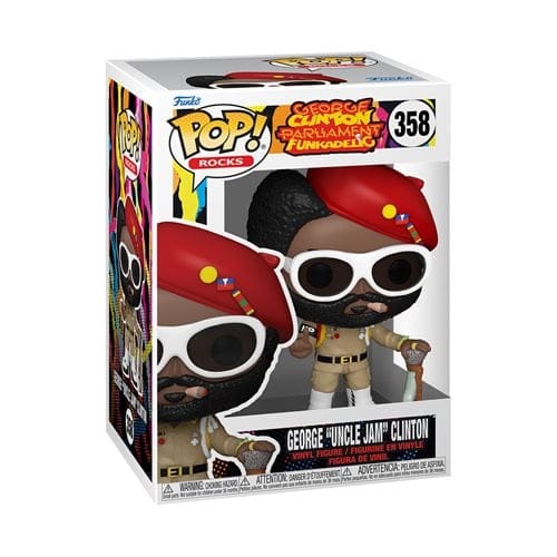 Funko Pop! 358 Rocks - George Clinton Parliament Funkadelic - George Uncle Jam Clinton Vinyl Figure