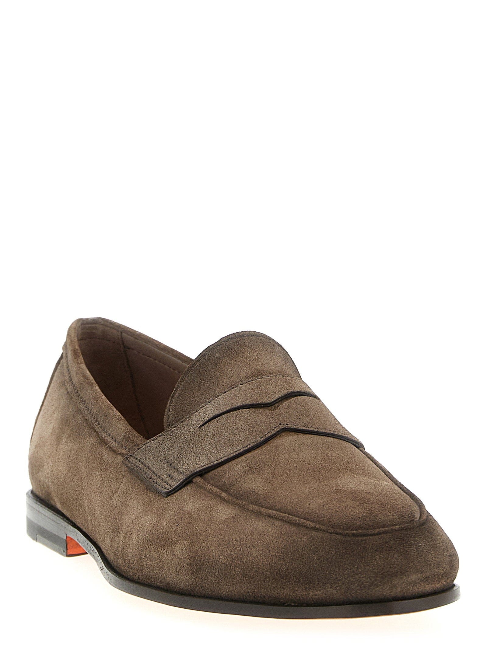 Santoni Carlos Loafer — Taupe
