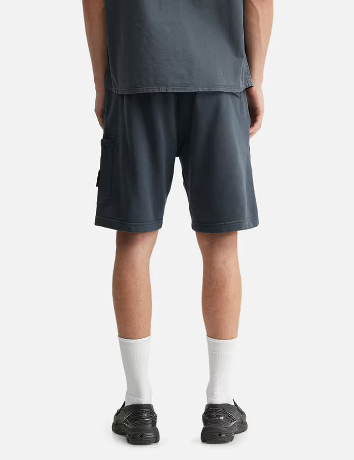 Stone Island Organic Cotton Fleece Jogger Shorts