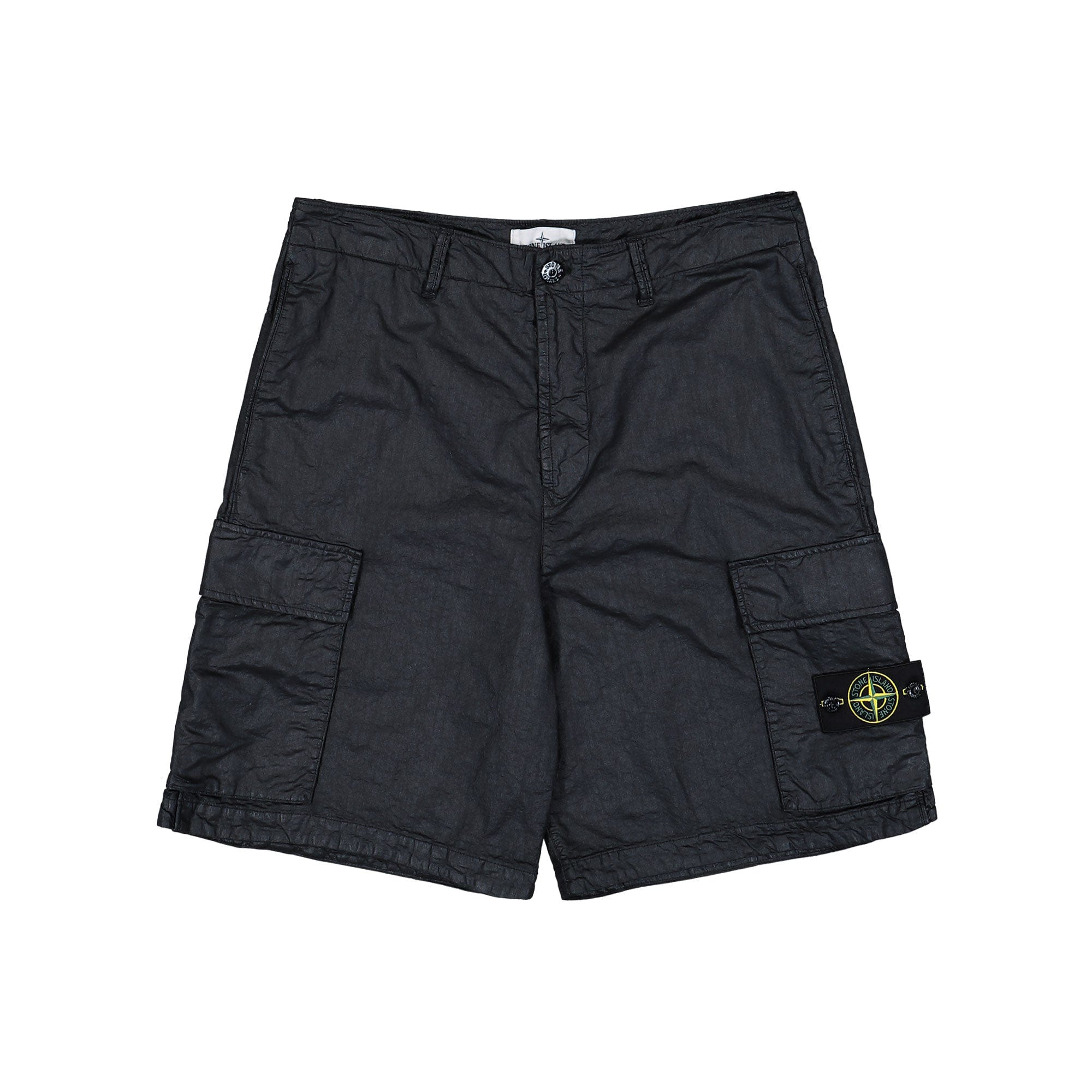 Stone Island Organic Look Nylon Panama TC Cargo Bermuda