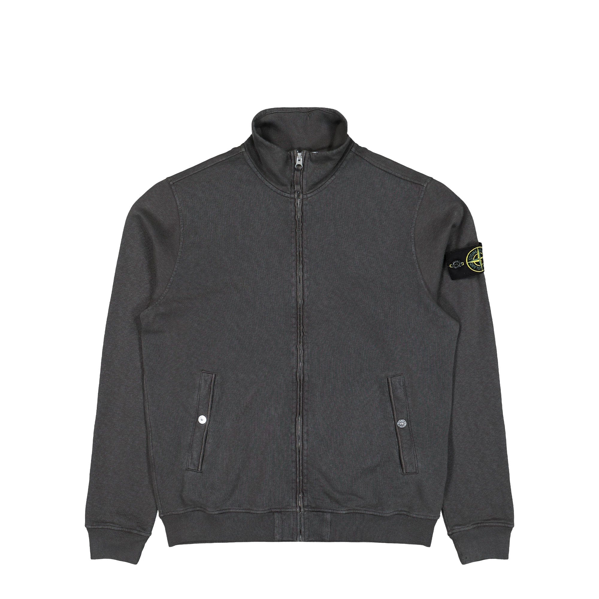 Stone Island Malfile Fleece Old Effect Zip Up Cardigan