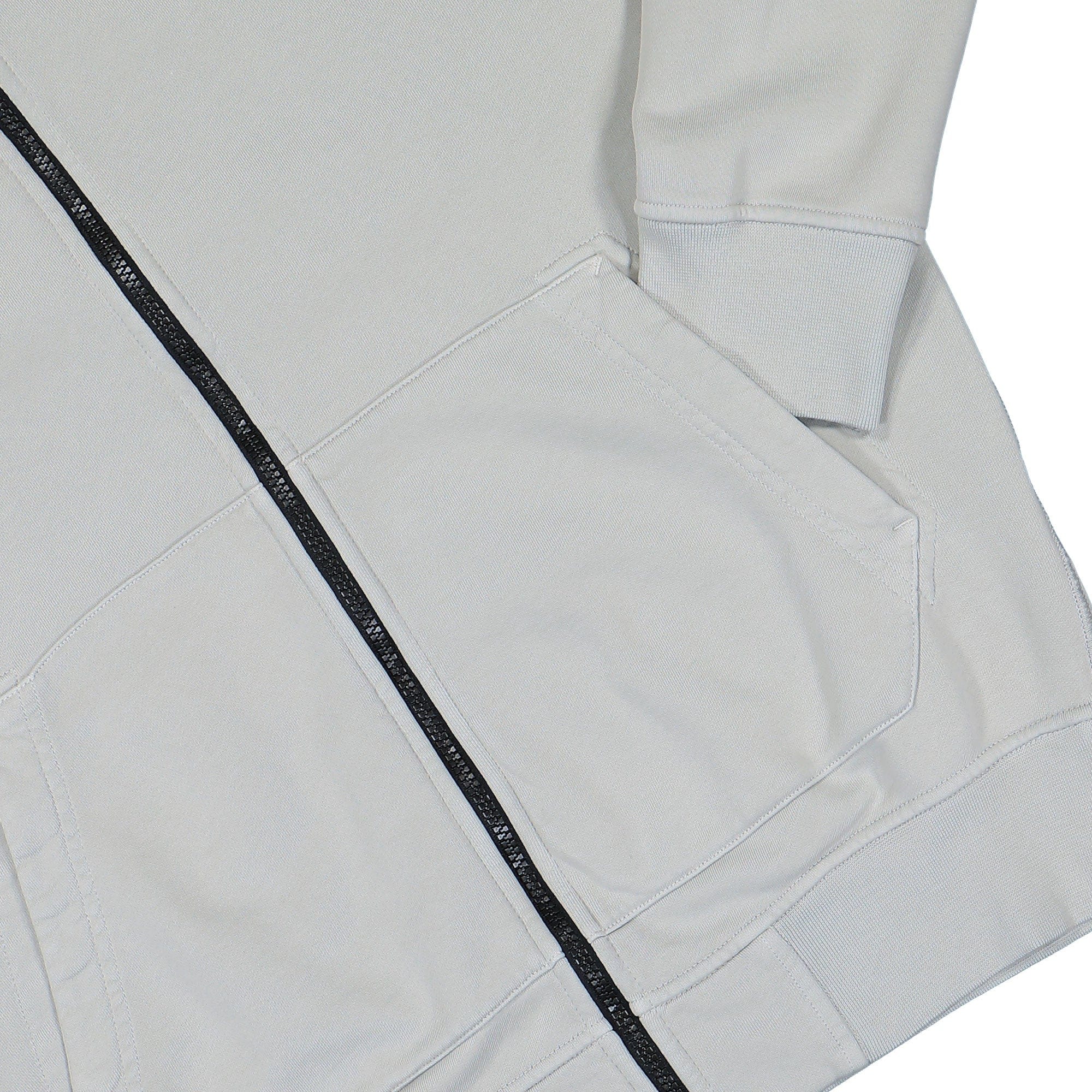 Stone Island Organic Cotton Fleece Zip Up Cardigan