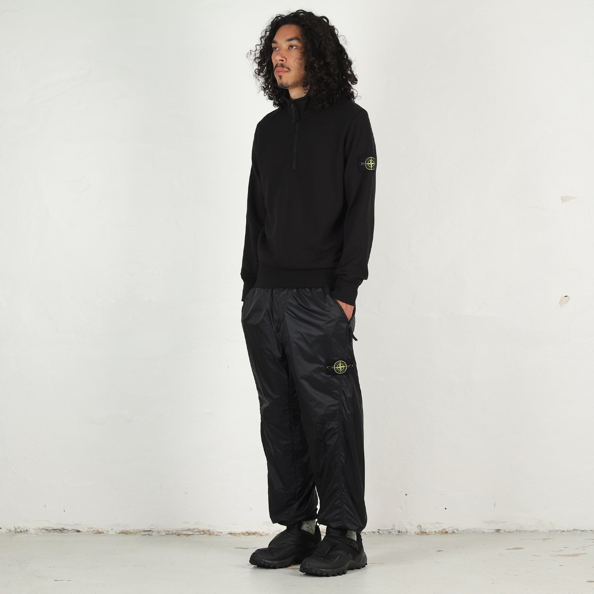 Stone Island 6100070 LS Polo - Black