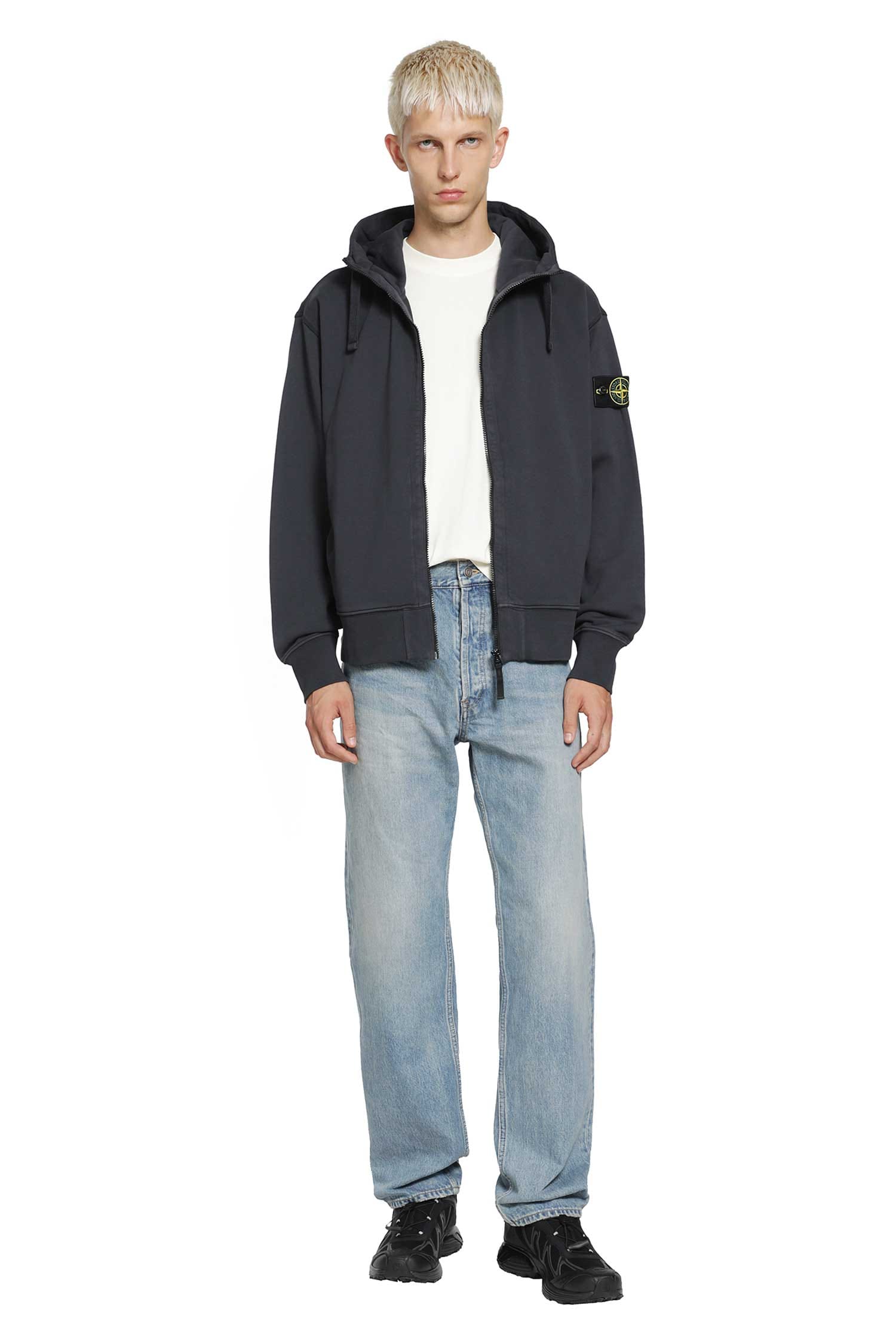 Stone Island 2100020 Combed Organic Cotton Old Effect