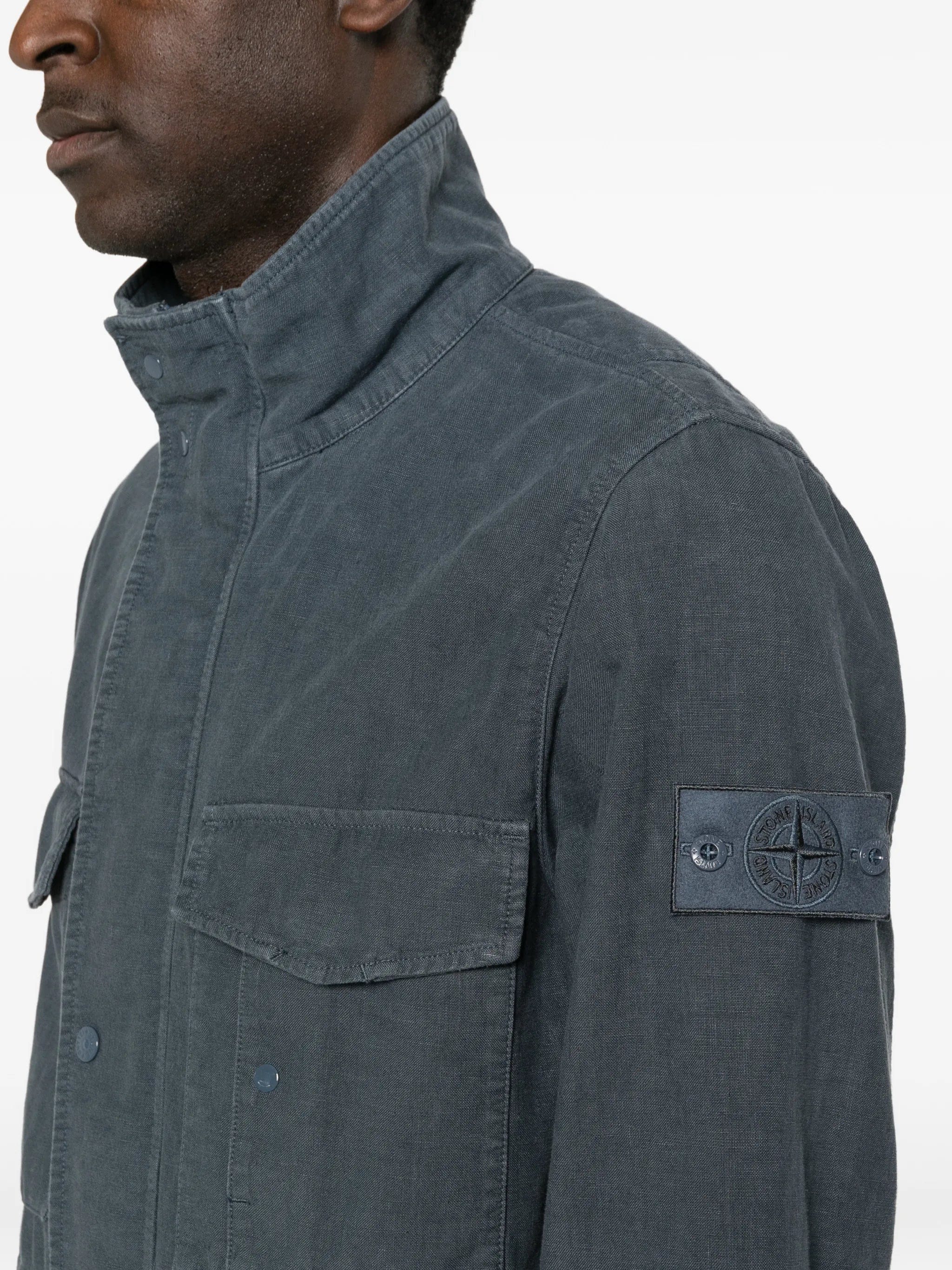 Stone Island Ghost Compass - badge jacket