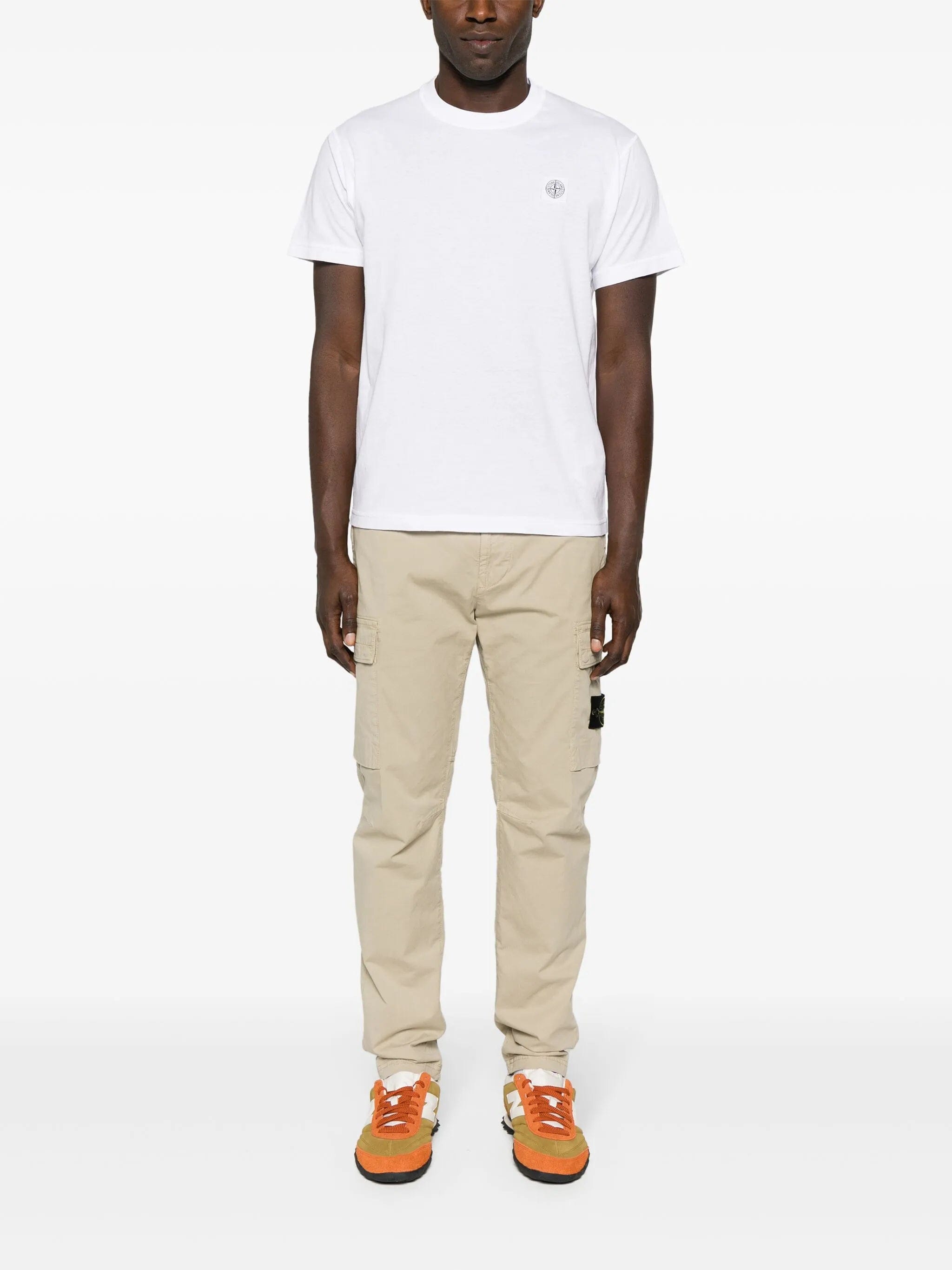 Stone Island Compass - appliqué cotton T - shirt