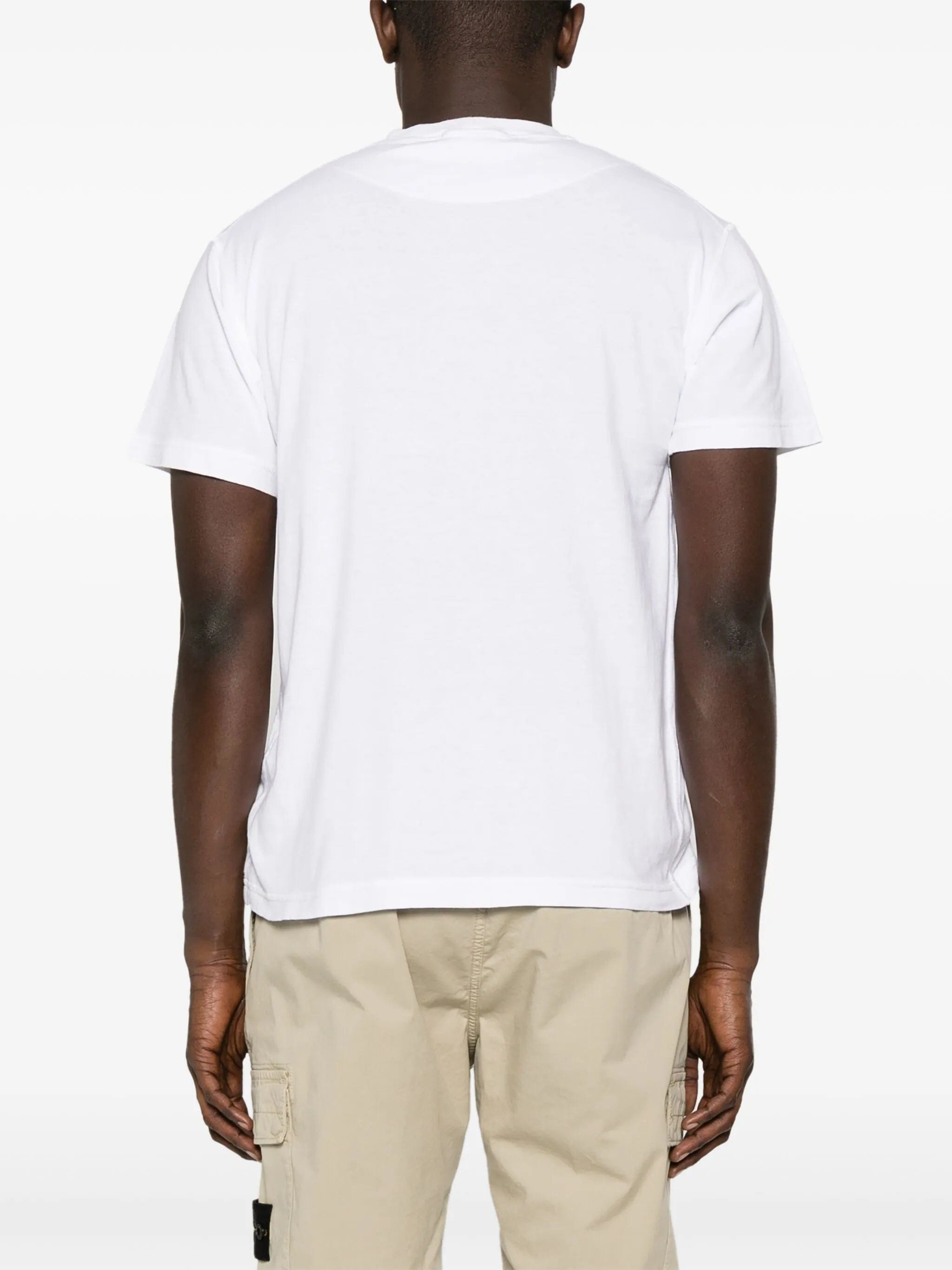 Stone Island Compass - appliqué cotton T - shirt