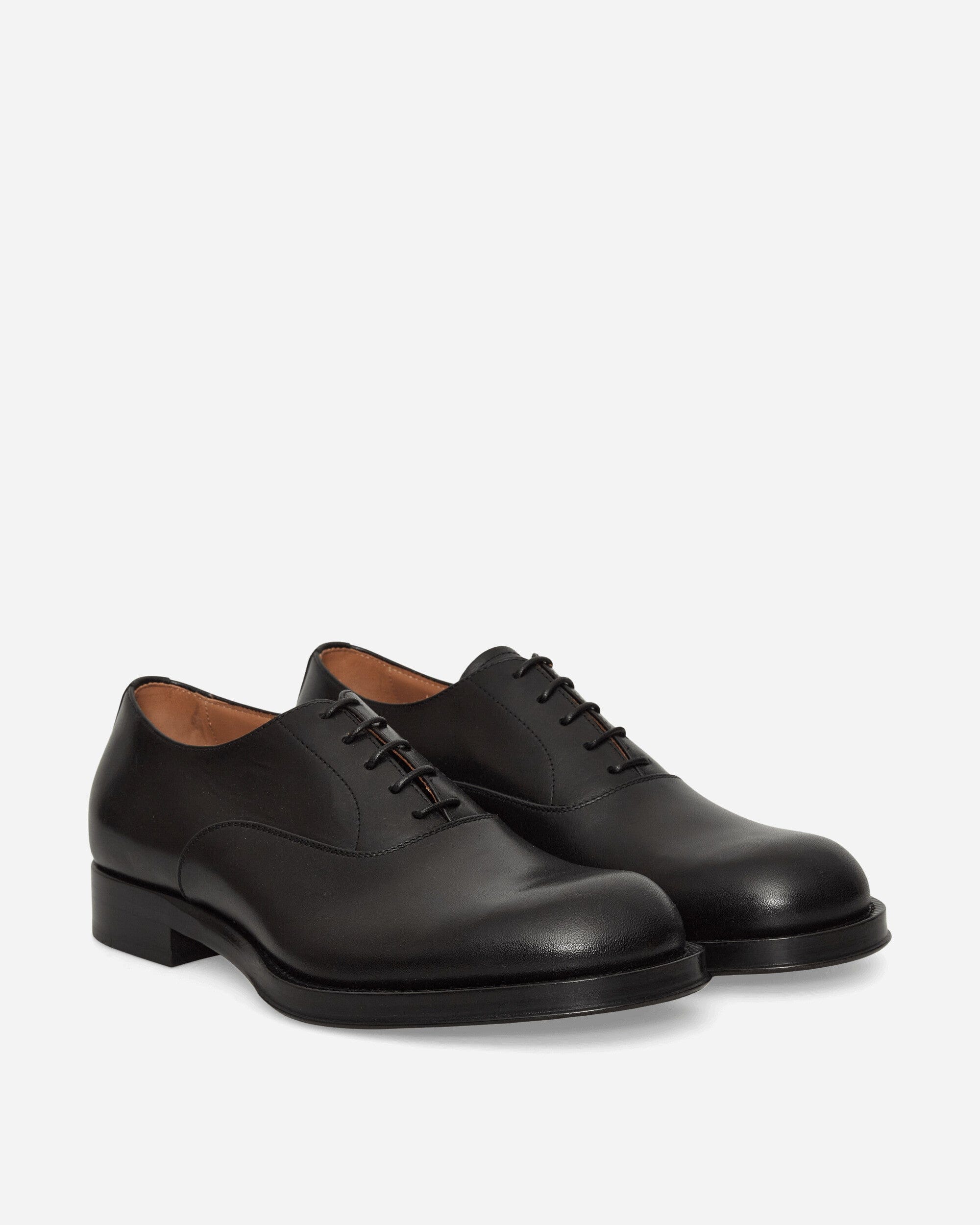 Dries Van Noten Leather Oxford Shoes Black