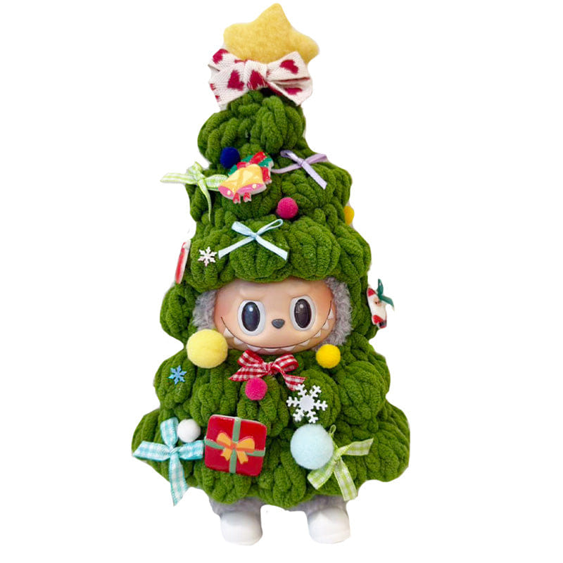 Labubu Christmas Outfit - Christmas Tree + White Shoes