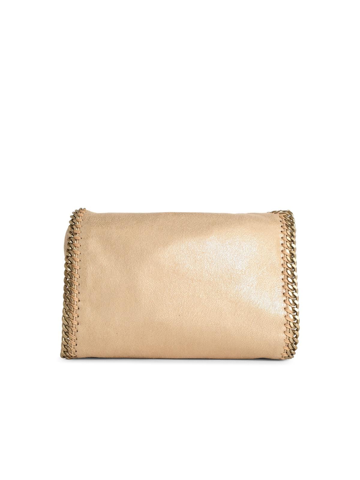 Stella Mccartney Tote Mini Falabella Gold Shaggy Deer Bag Women