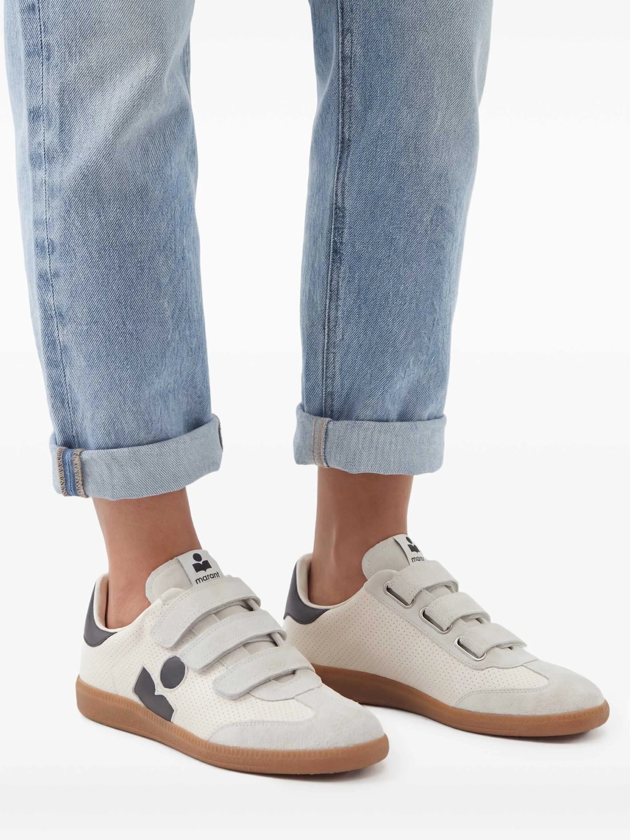 Isabel Marant perforated side - logo beth sneakers